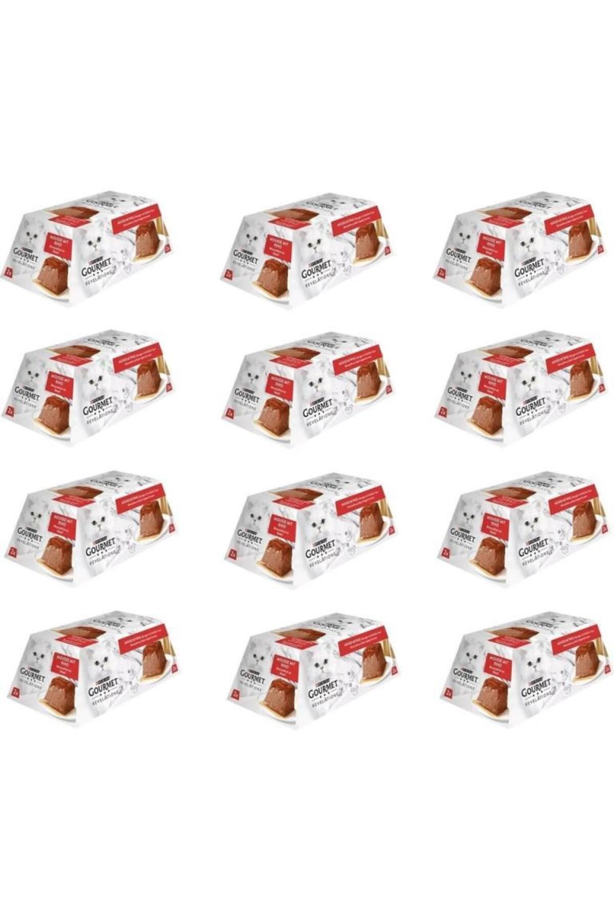 Gourmet Revelations Sığır Etli Kedi Yaş Maması 2 x 57 Gr* 12 Adet