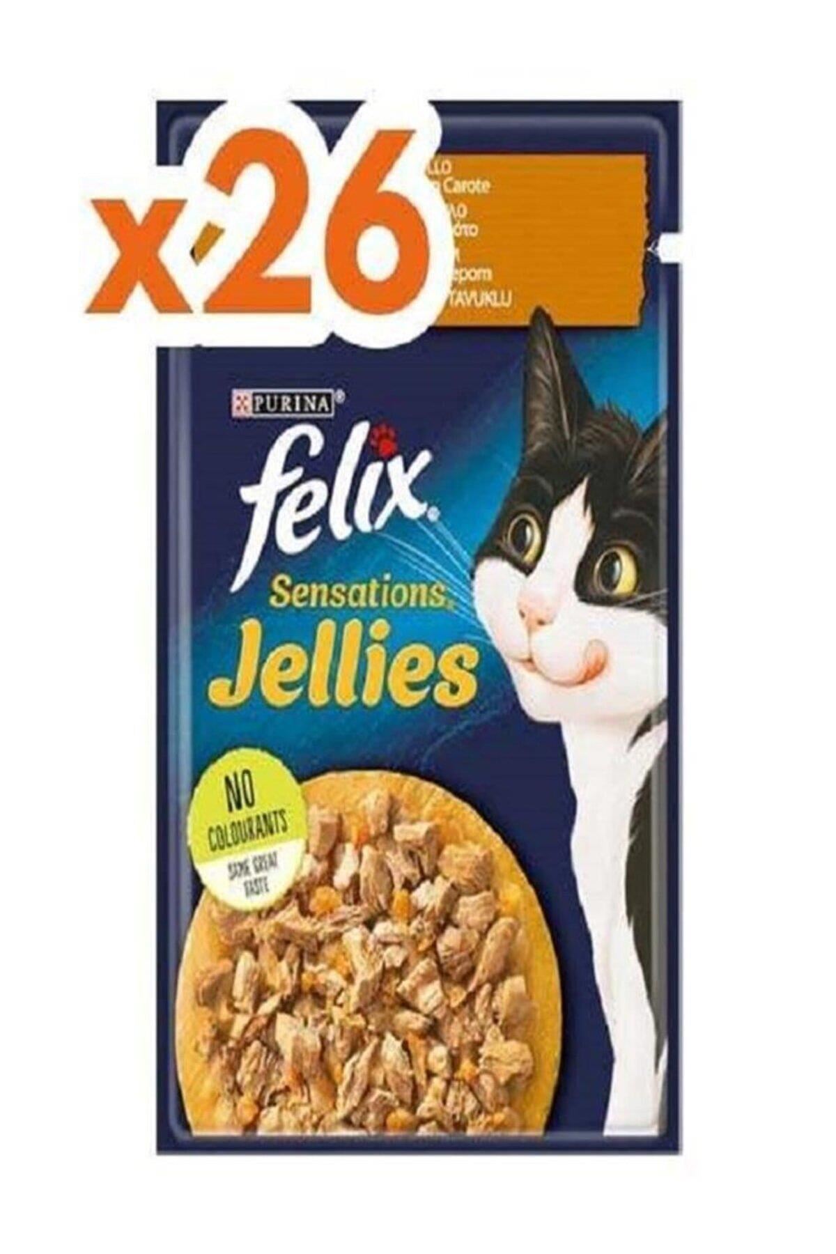 Felix Havuçlu Ve Tavuklu Jöle İçinde Konserve 85 Gr(26 ADET)