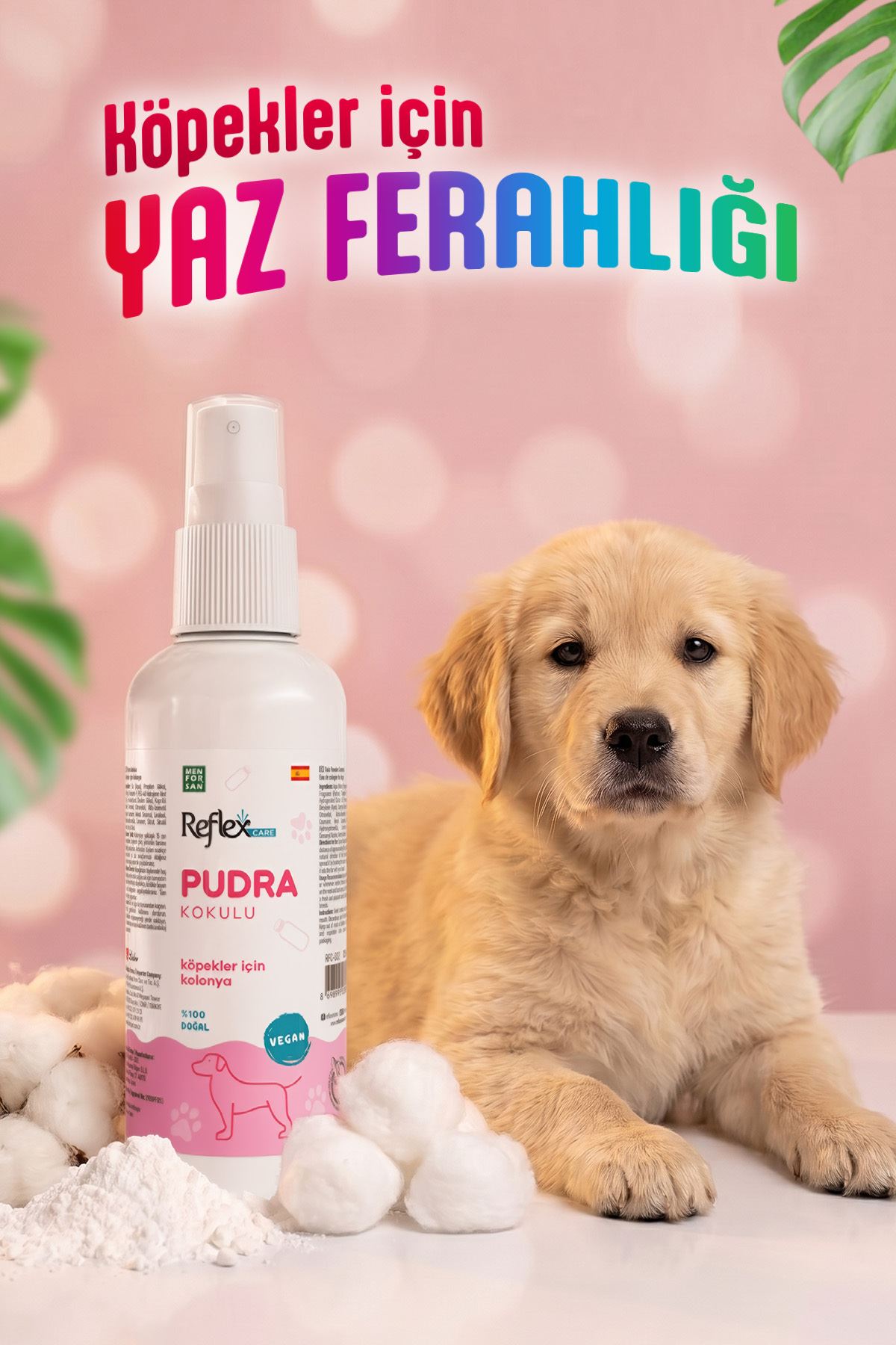 Reflex Care Pudra Kokulu Köpek Kolonyası 125 ml