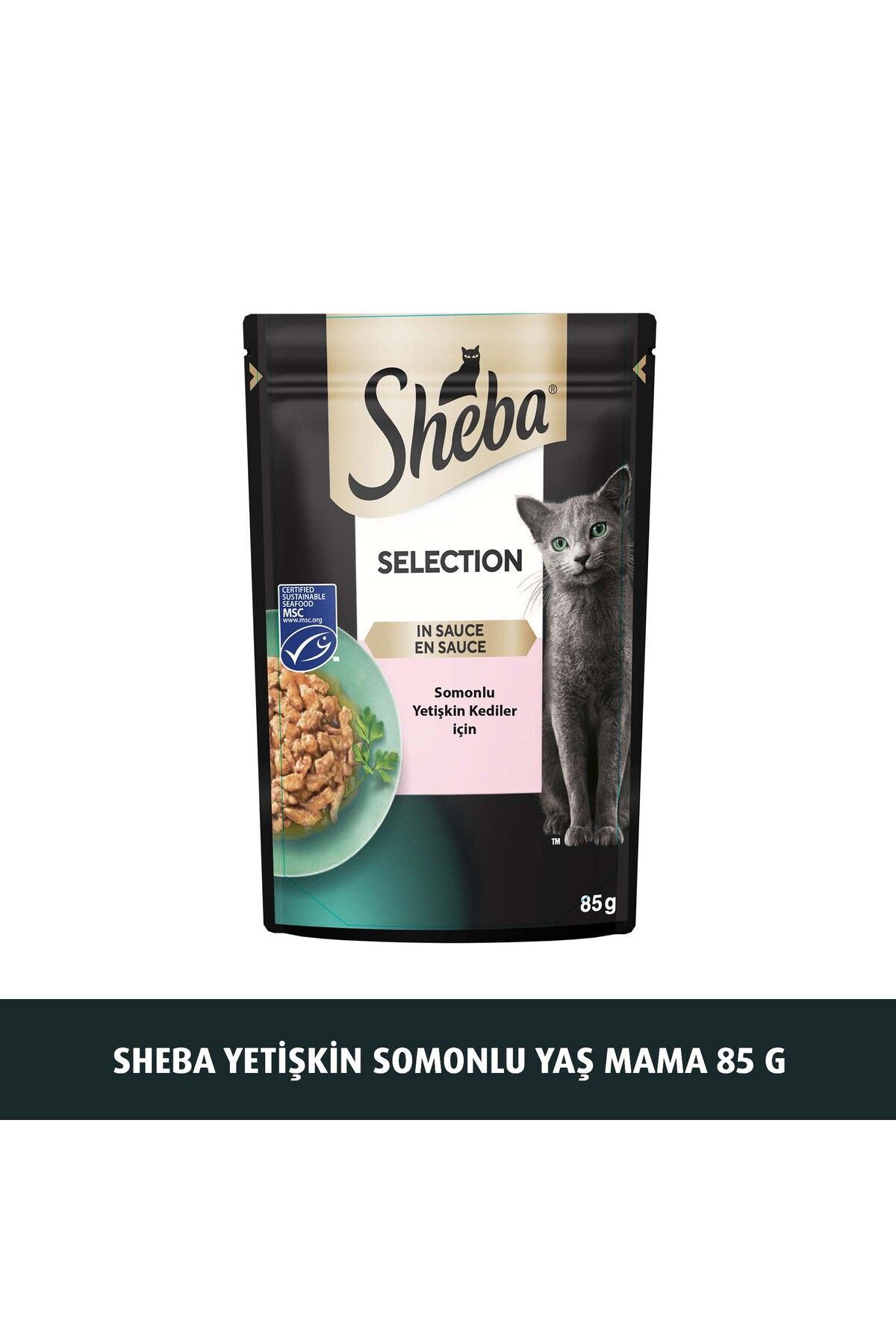 Sheba Somon Balıklı Yetişkin Kedi Konserve 85 gr