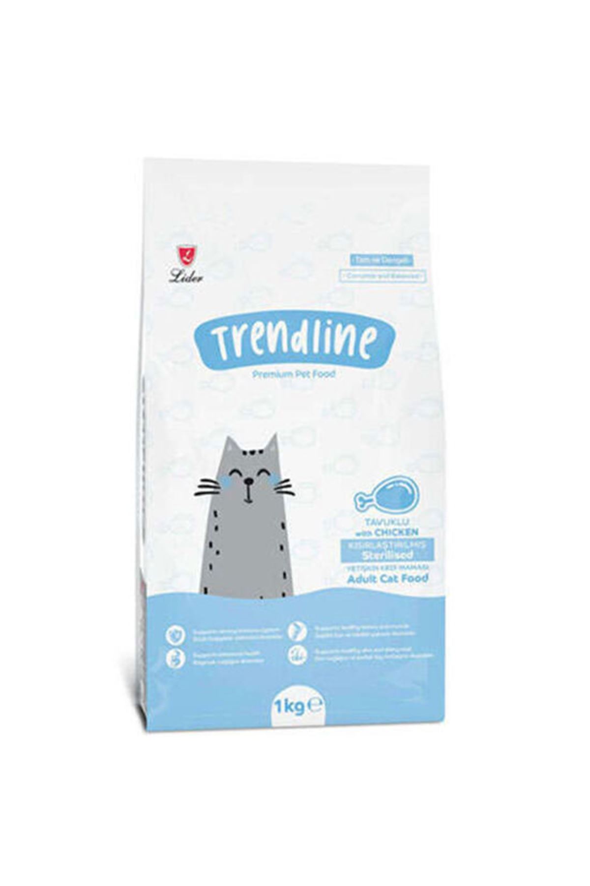 Trendline Kısır Kedi Maması Tavuklu 1 Kg
