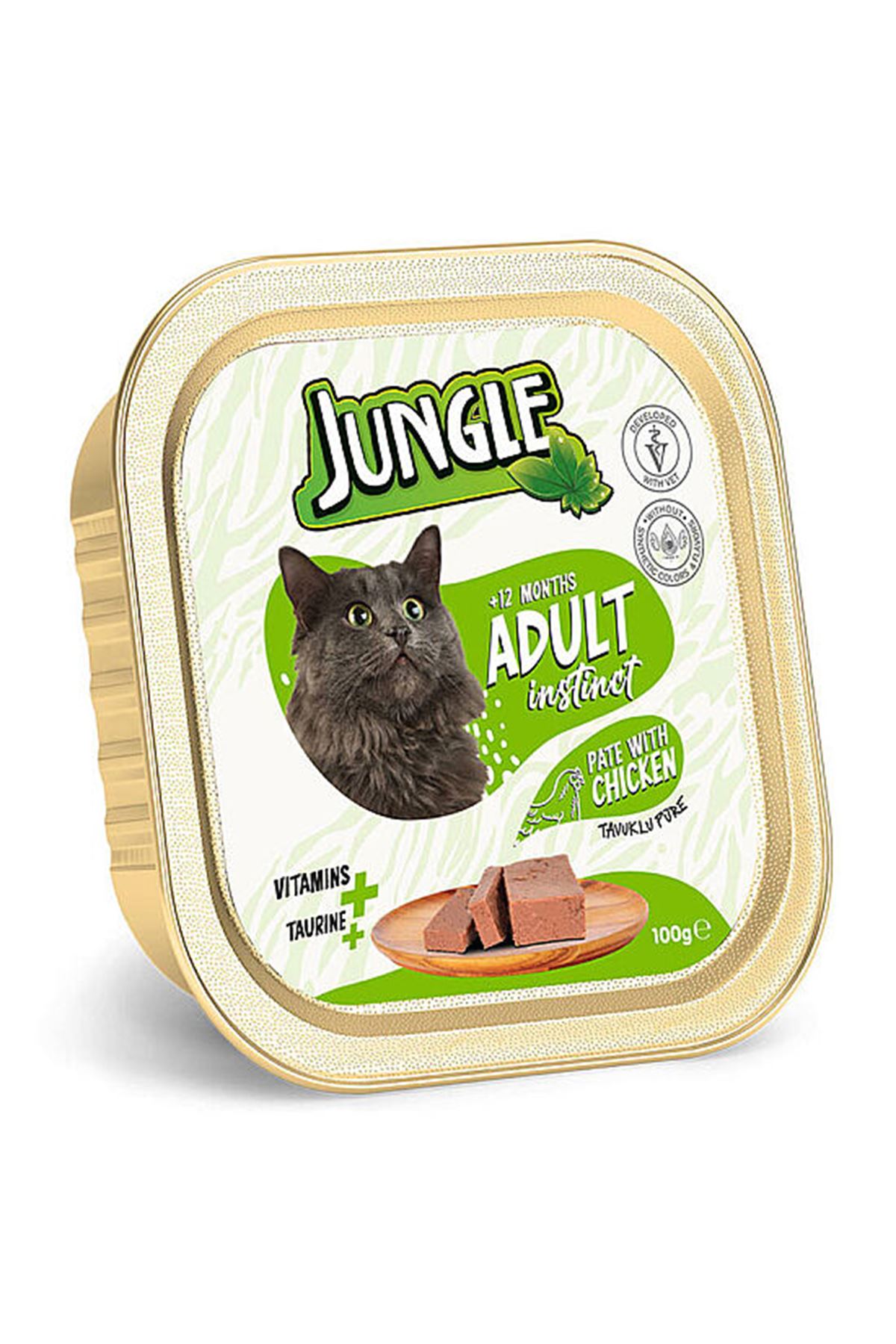 Jungle Kedi Yaş Maması Tavuklu 100 G