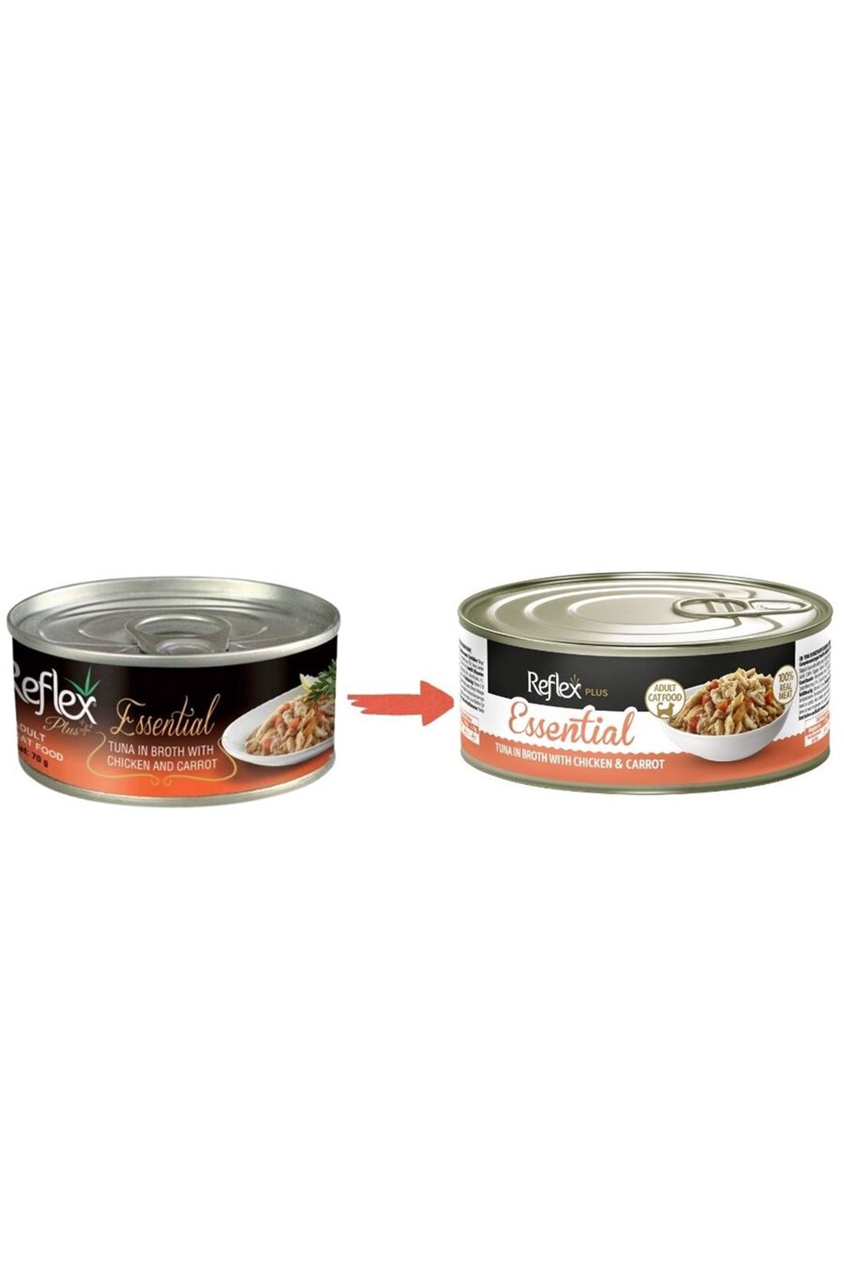 Reflex Plus Kedi Yaş Maması Ton,Tavuk Havuçlu 70 G