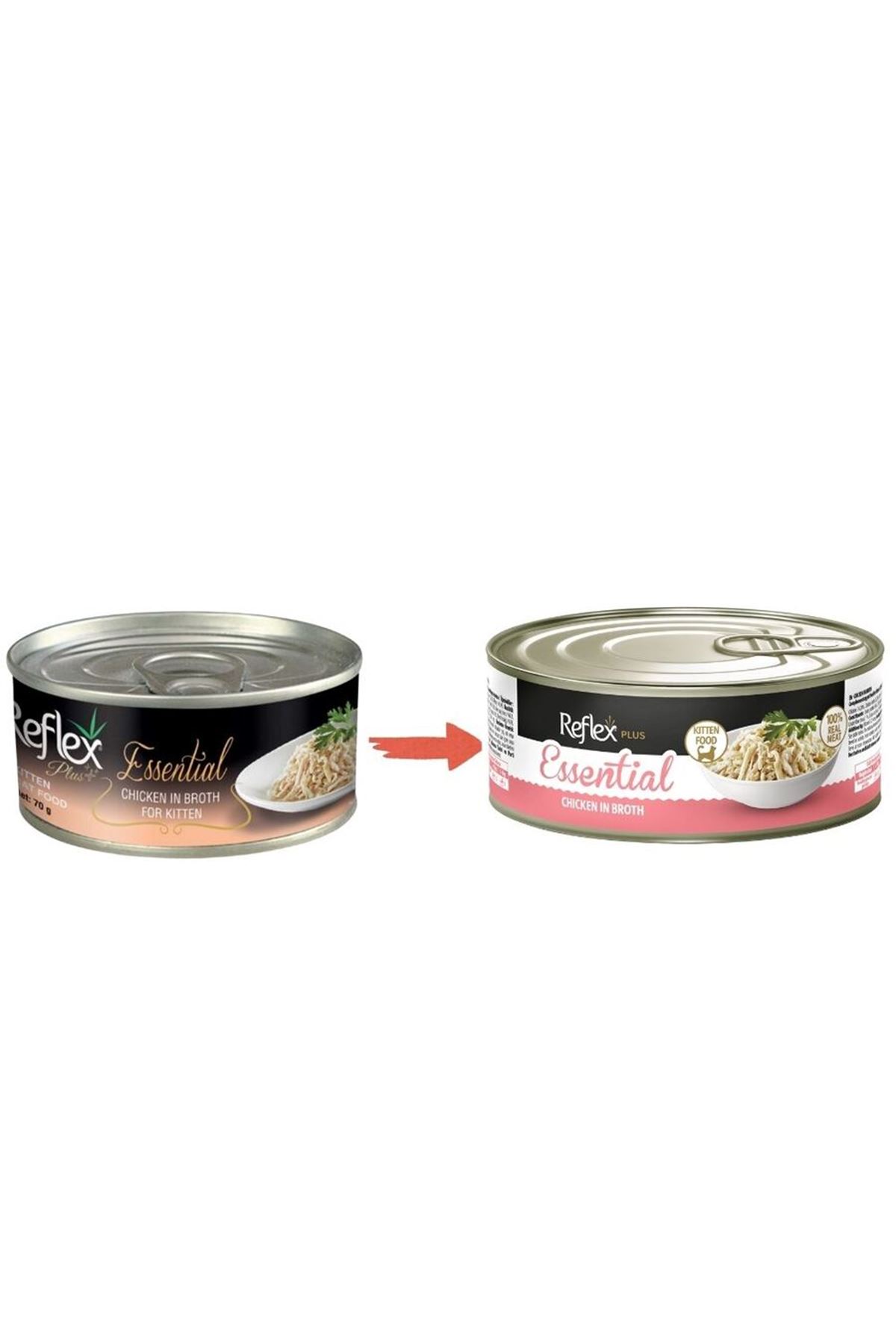 Reflex Plus Yavru Kedi Yaş Maması Tavuklu 70 G