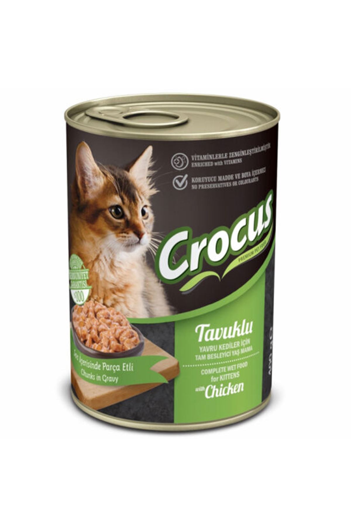 Crocus Yavru Kedi Yaş Maması Tavuklu 400 G