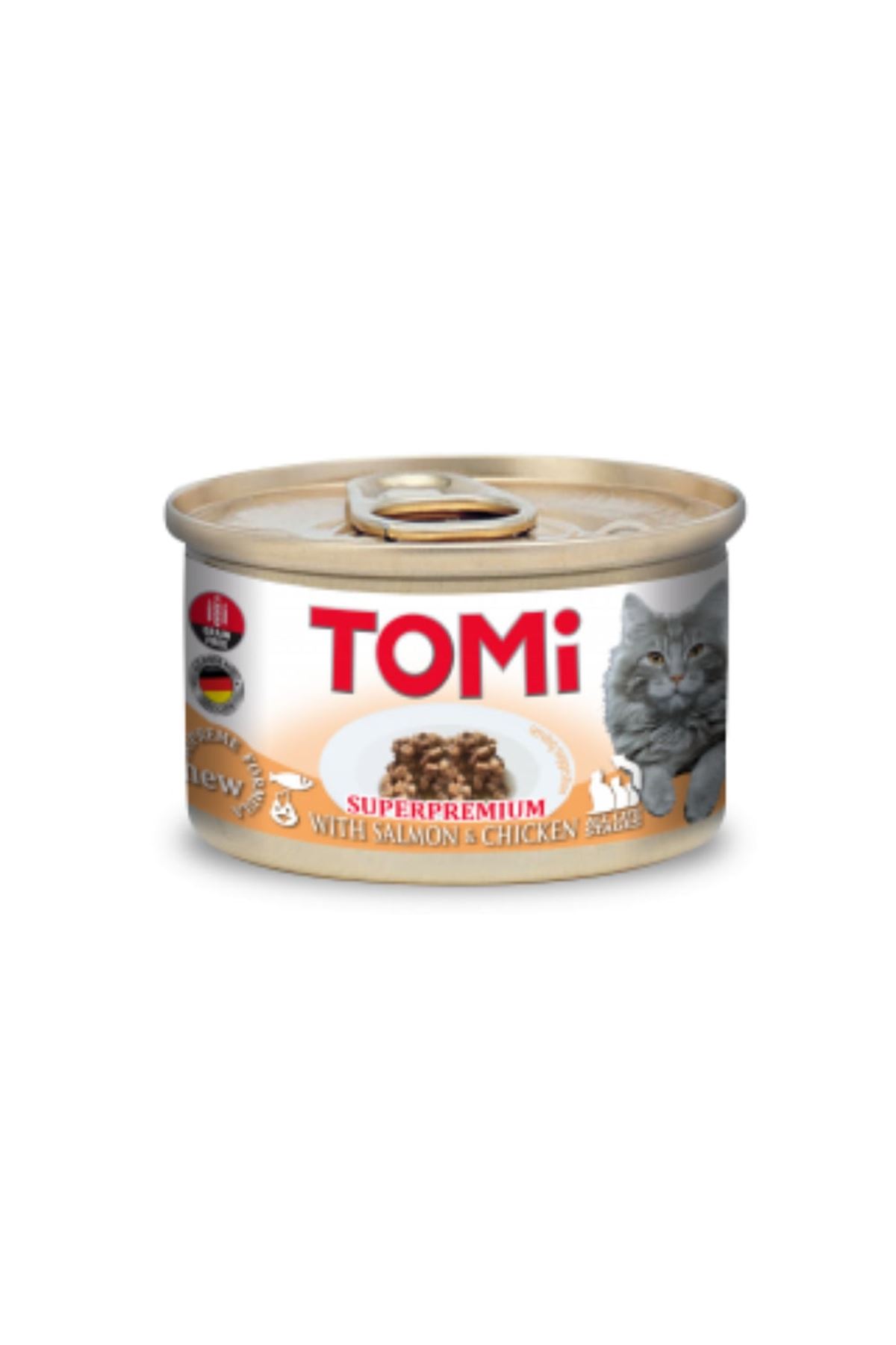 Tomi Kedi Yaş Maması Somonlu Tavuklu 85 G