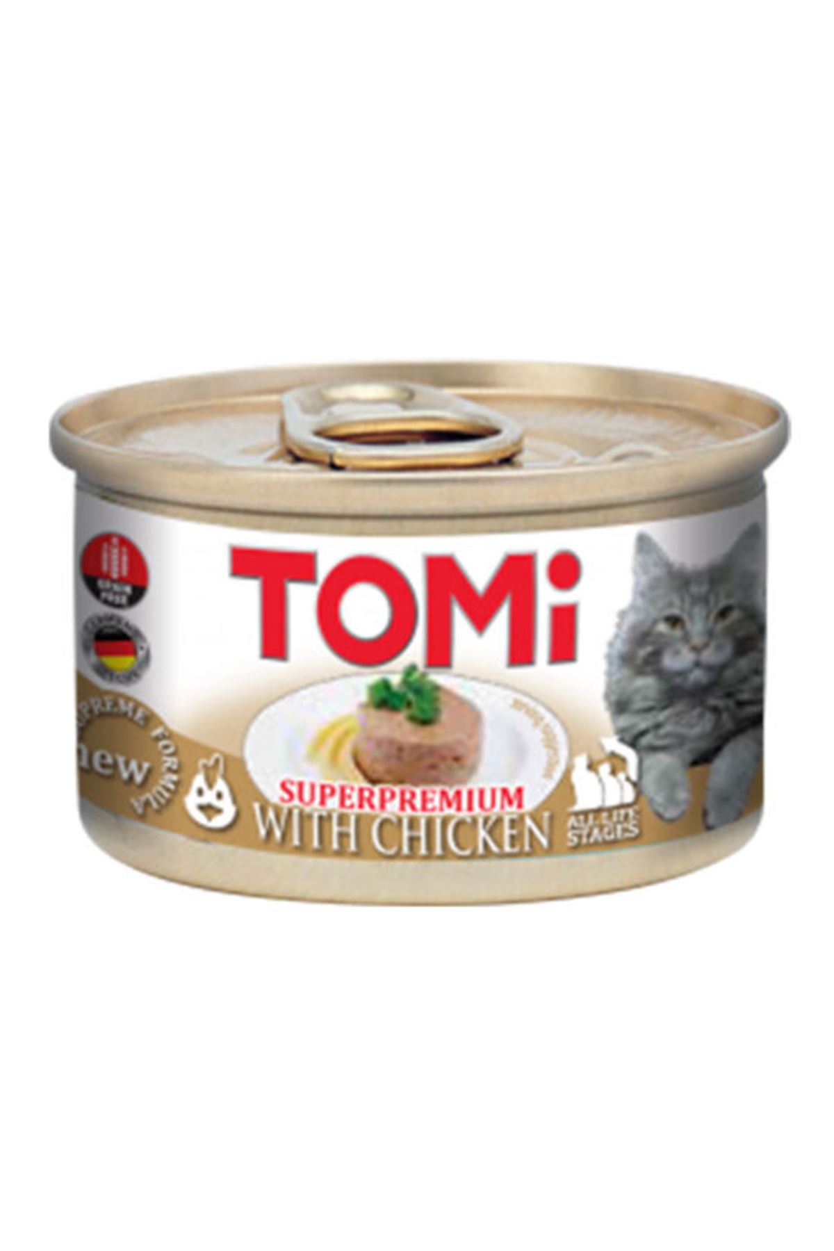 Tomi Kedi Yaş Maması Tavuklu 85 G