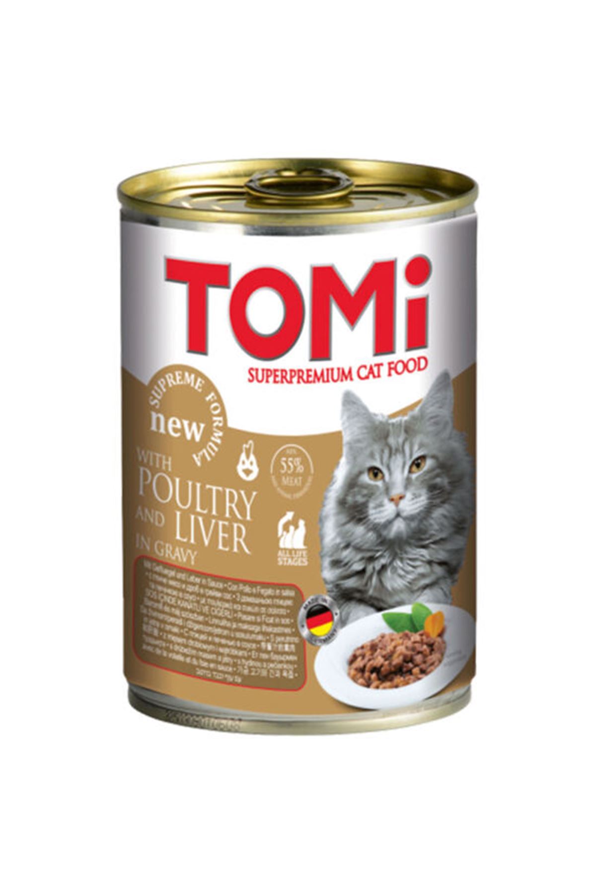 Tomi Kedi Yaş Maması Kümes Hayvanlı 400 G