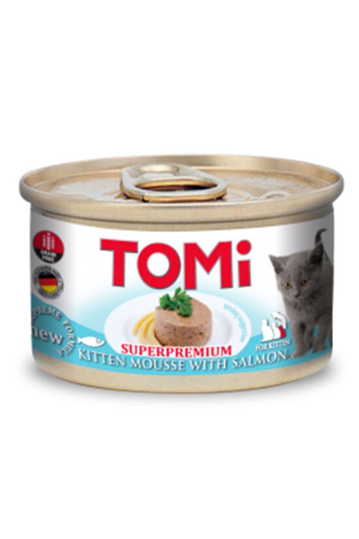 Tomi Yavru Kedi Yaş Maması Somonlu 85 G