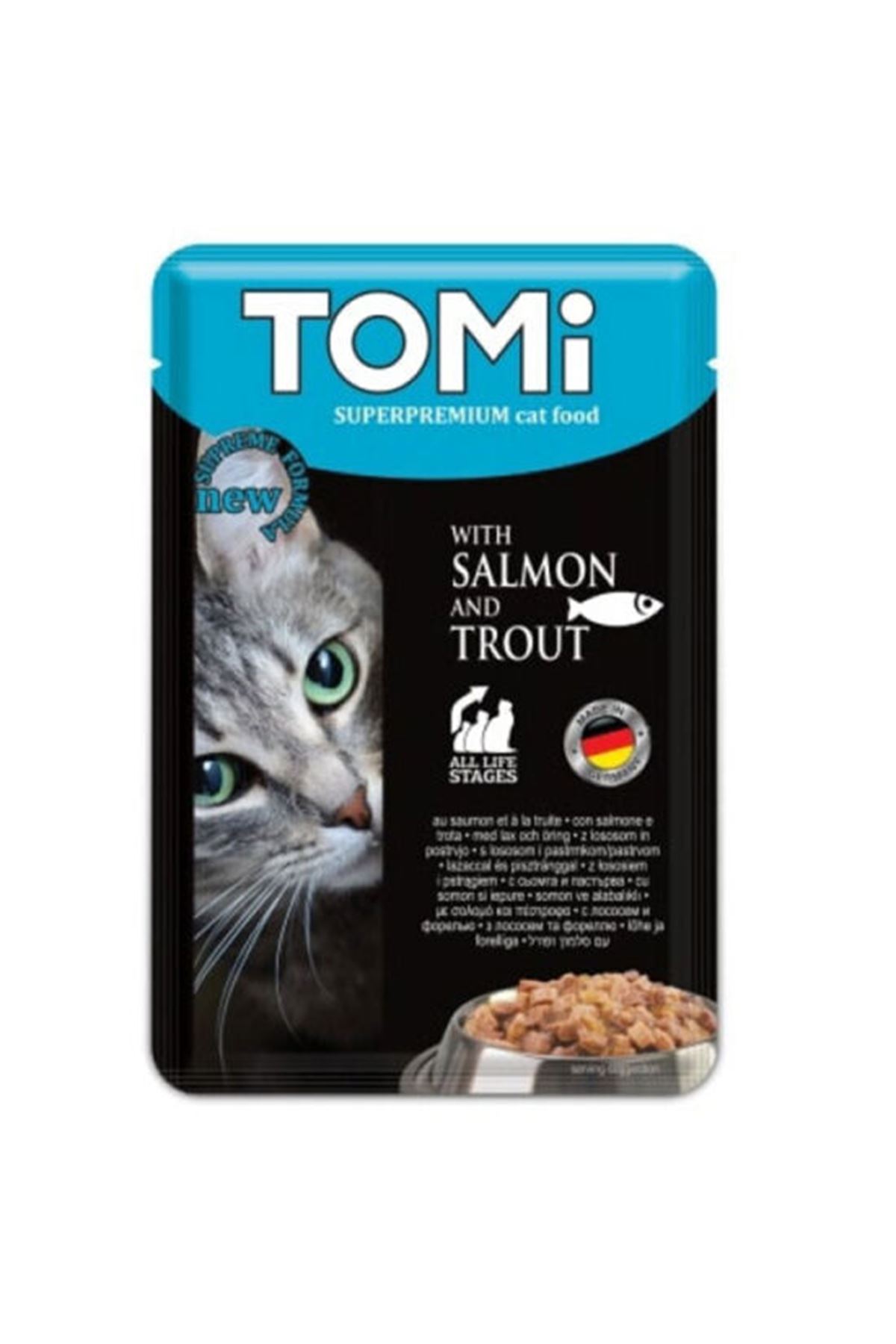 Tomi Kedi Yaş Maması Somon Ve Alabalıklı 100 G