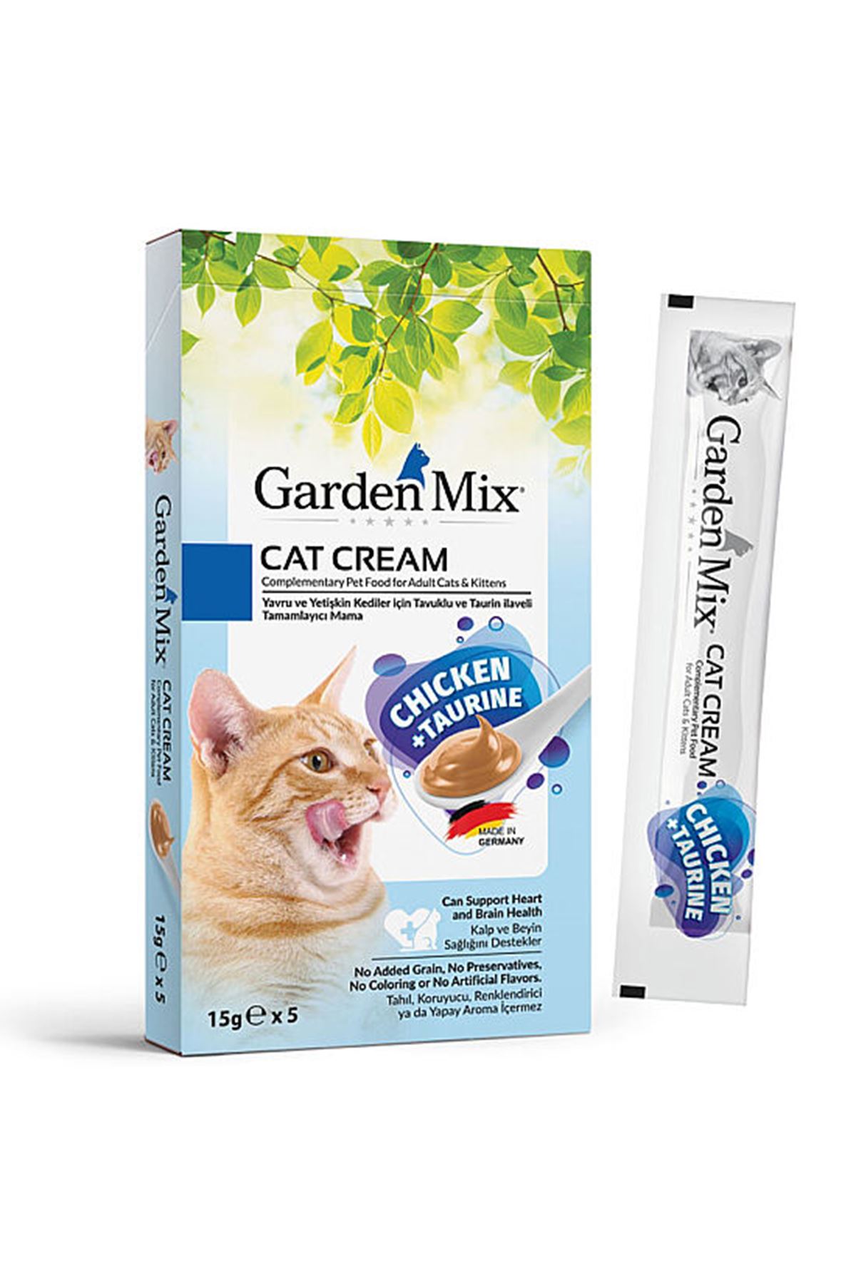 Garden Mix Kedi Ödül Maması Tavuk Taurin 5*15 G