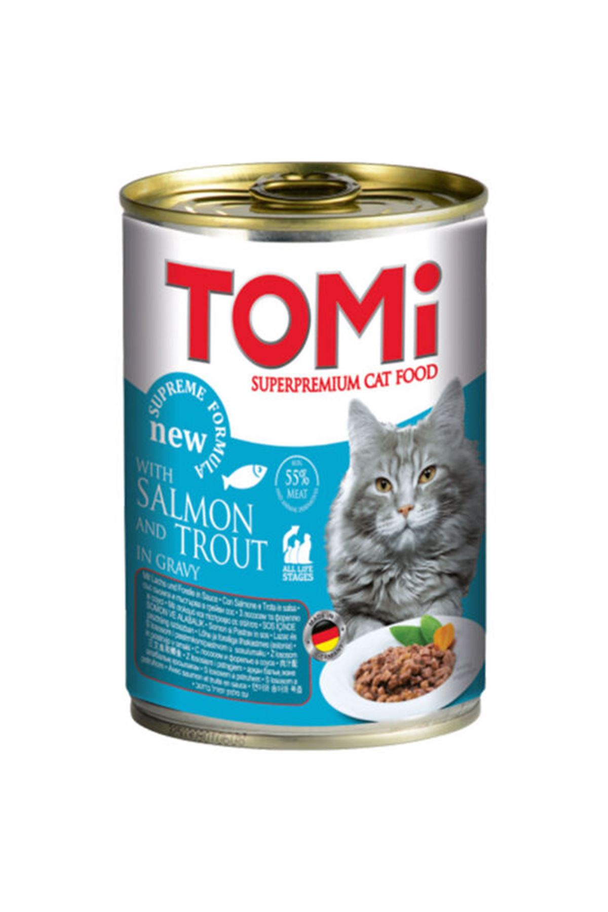 Tomi Kedi Yaş Maması Somon Ve Alabalıklı 400 G