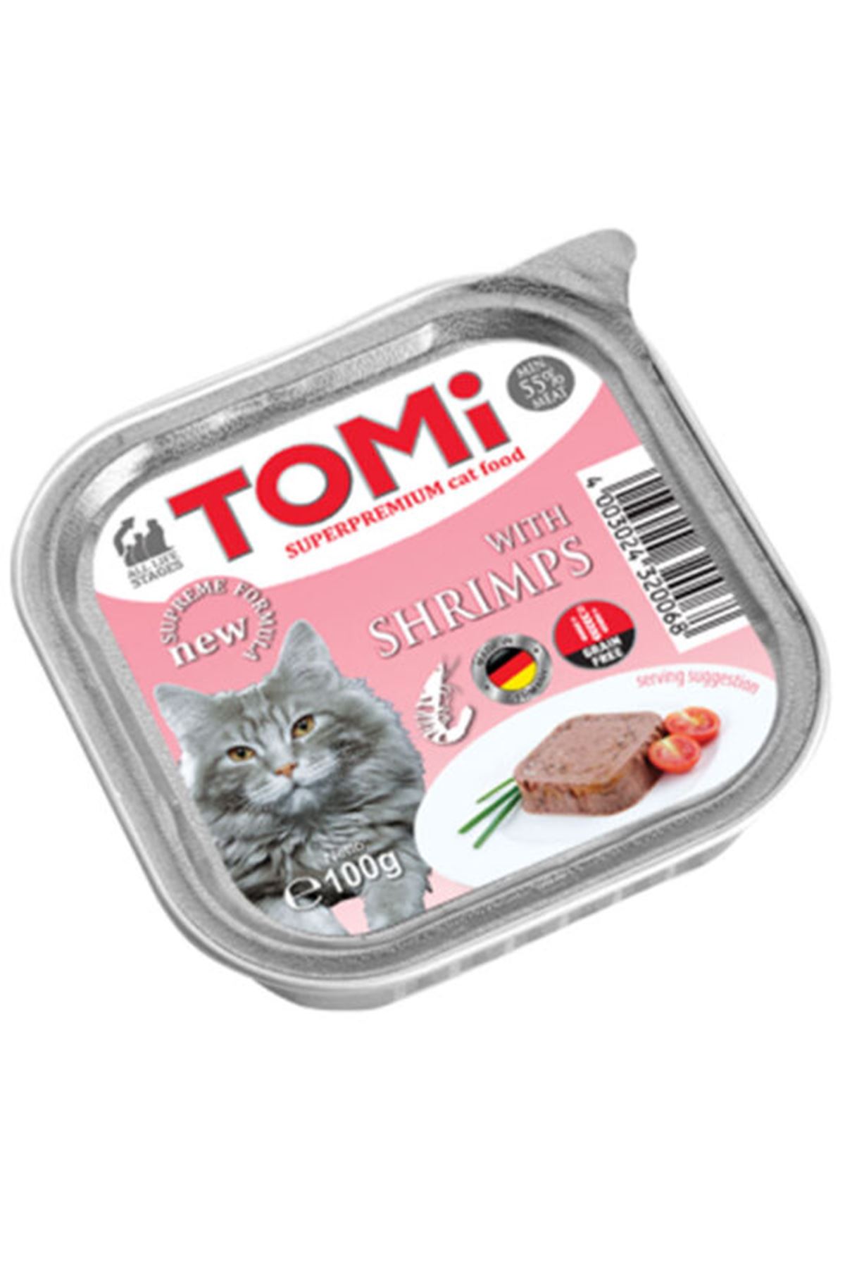Tomi Kedi Yaş Maması Karidesli 100 G
