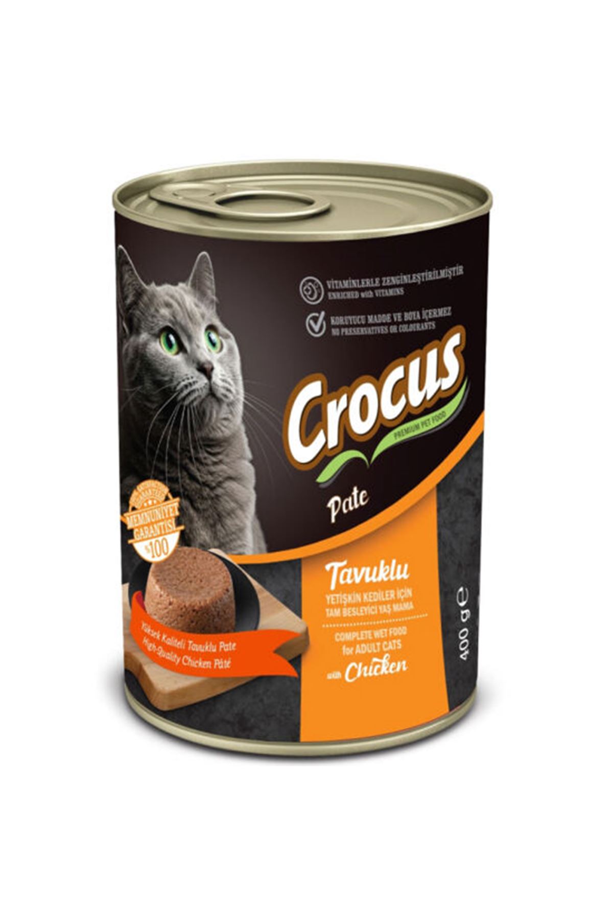 Crocus Kedi Yaş Maması Tavuklu 400 G