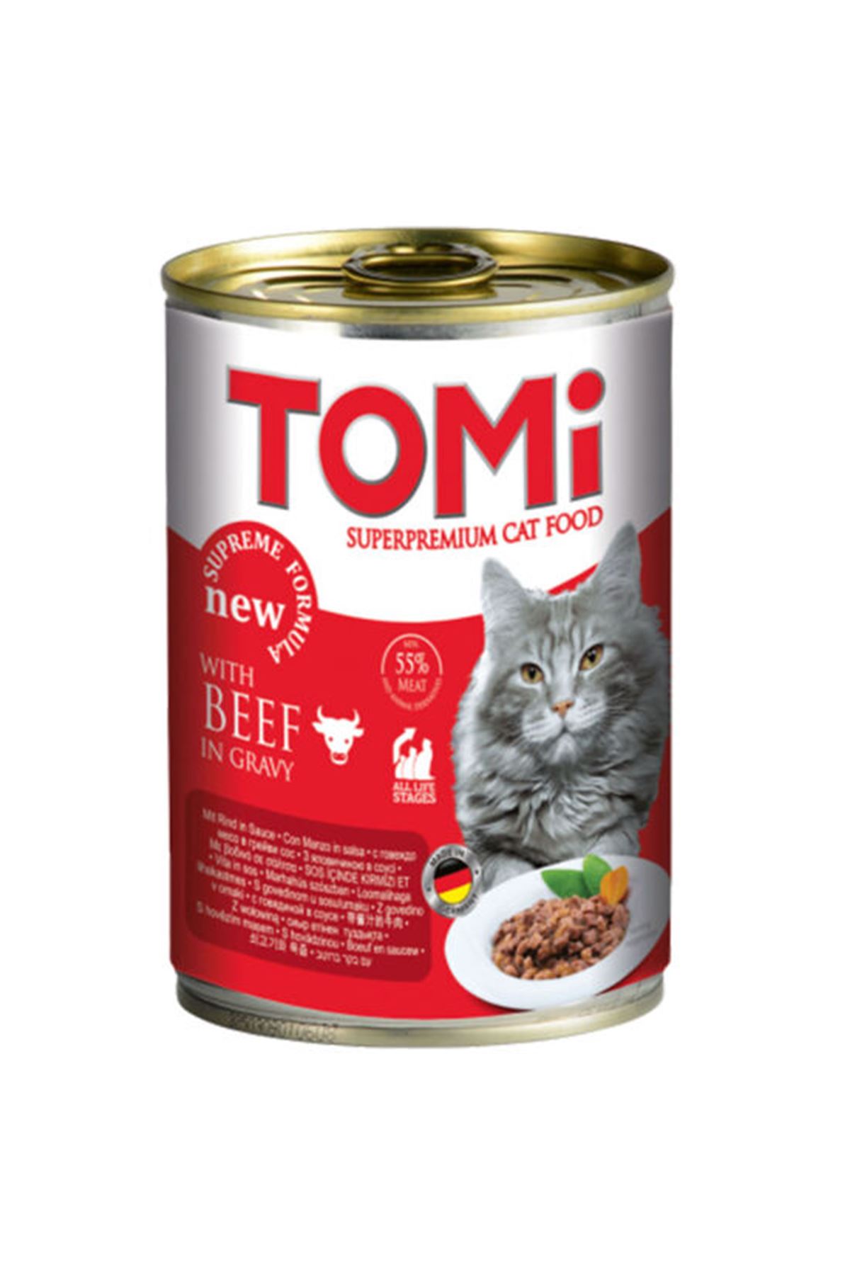 Tomi Kedi Yaş Maması Dana Etli 400 G