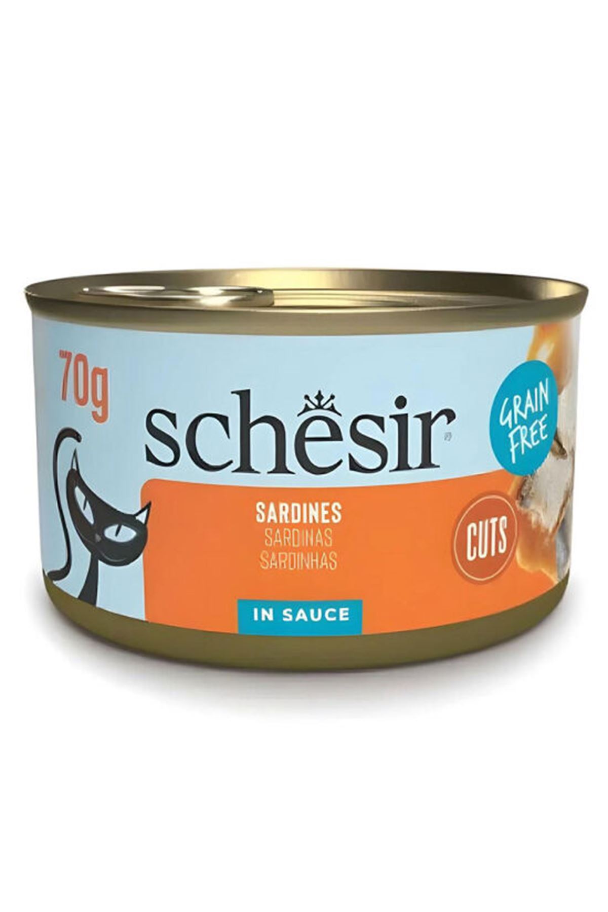 Schesir Kedi Yaş Maması Tamamlayıcı Sardalyalı 70G