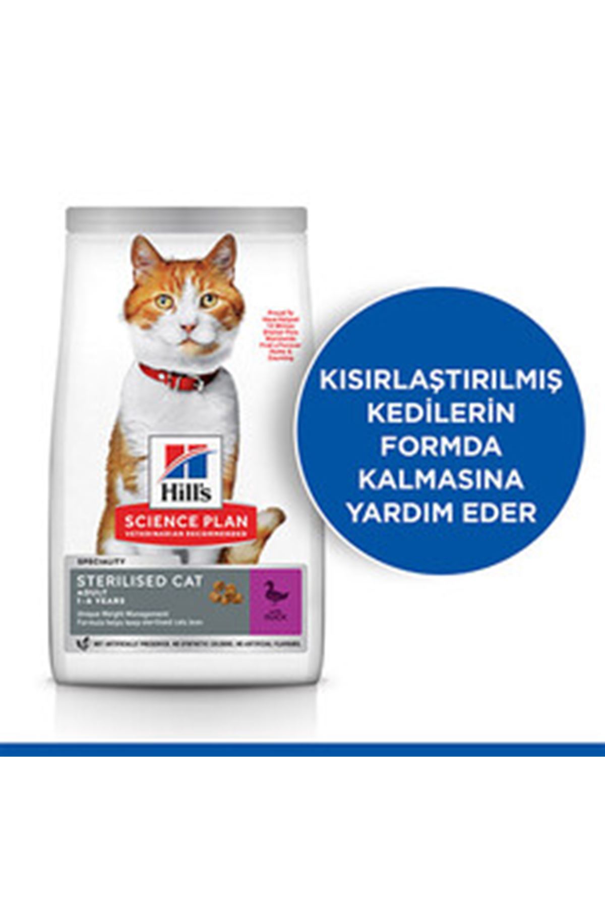 Hill's Kısır Kedi Maması Ördekli 3 Kg