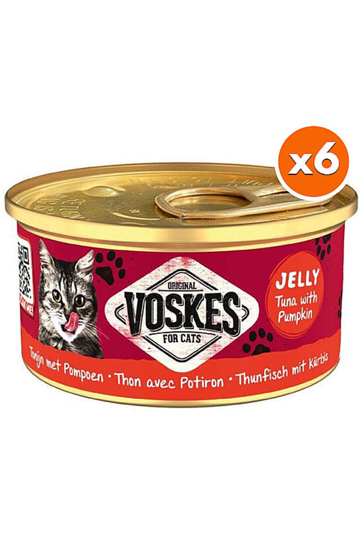 Voskes Kedi Yaş Maması Ton Balık, Bal Kabaklı 85 G