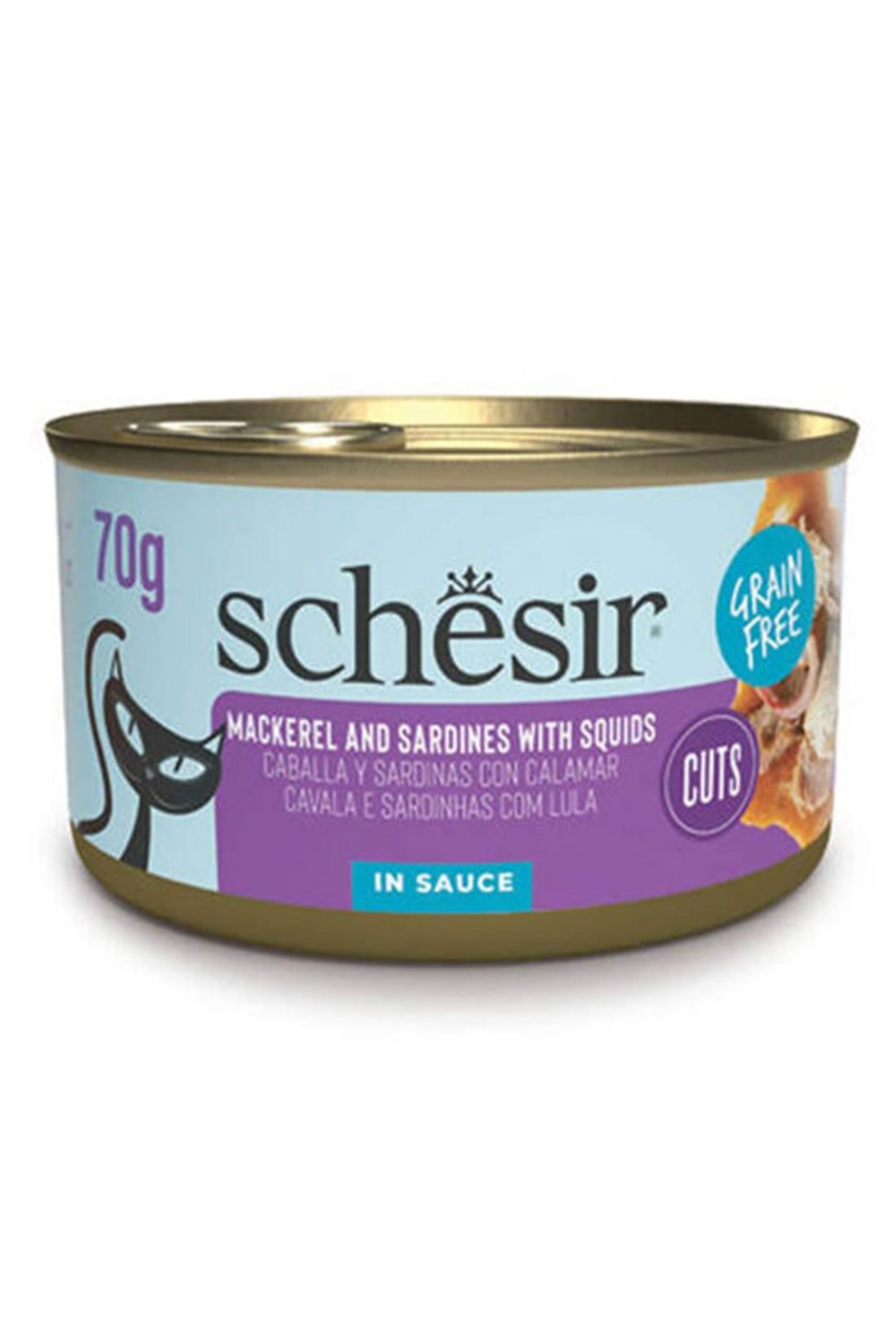 Schesir Kedi Yaş Maması Sardalya, Uskumrulu 70 G
