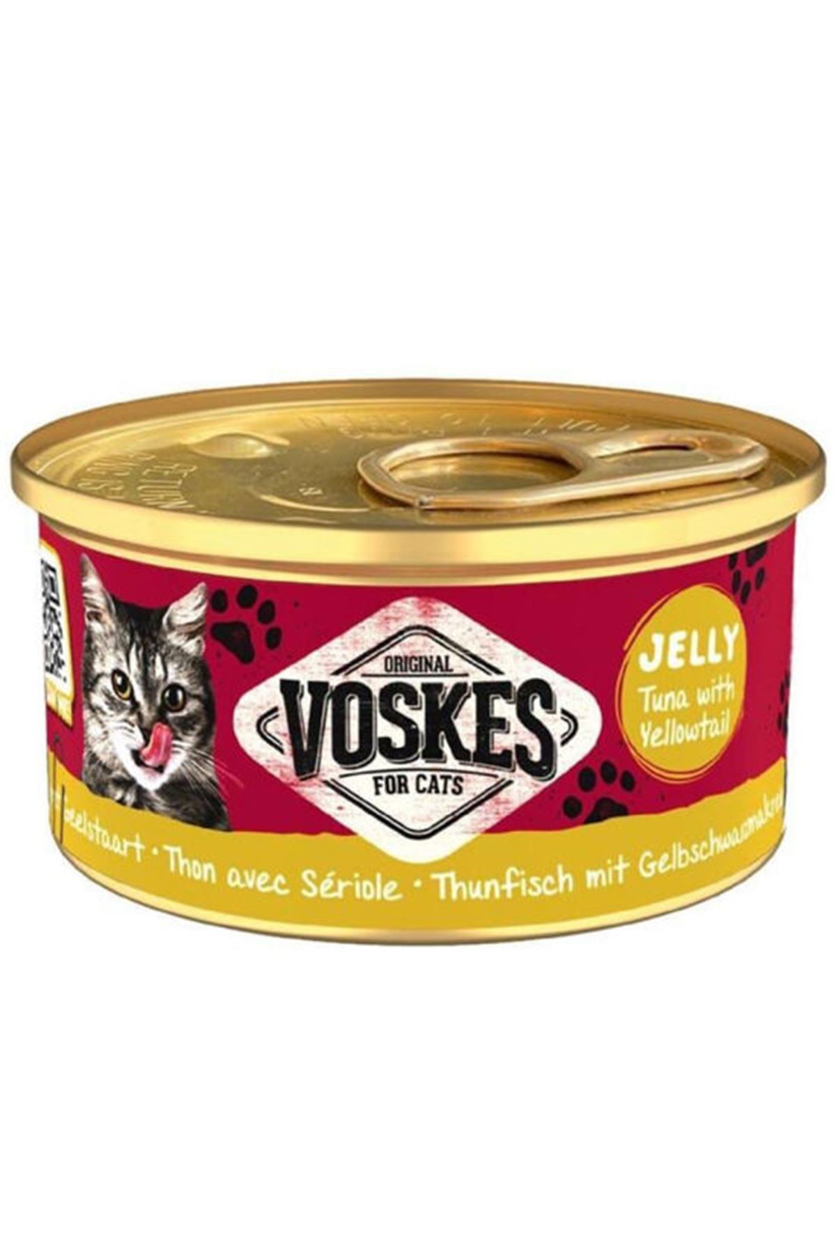 Voskes Kedi Yaş Maması Ton Balık, Sarı Kuyruk 85 G