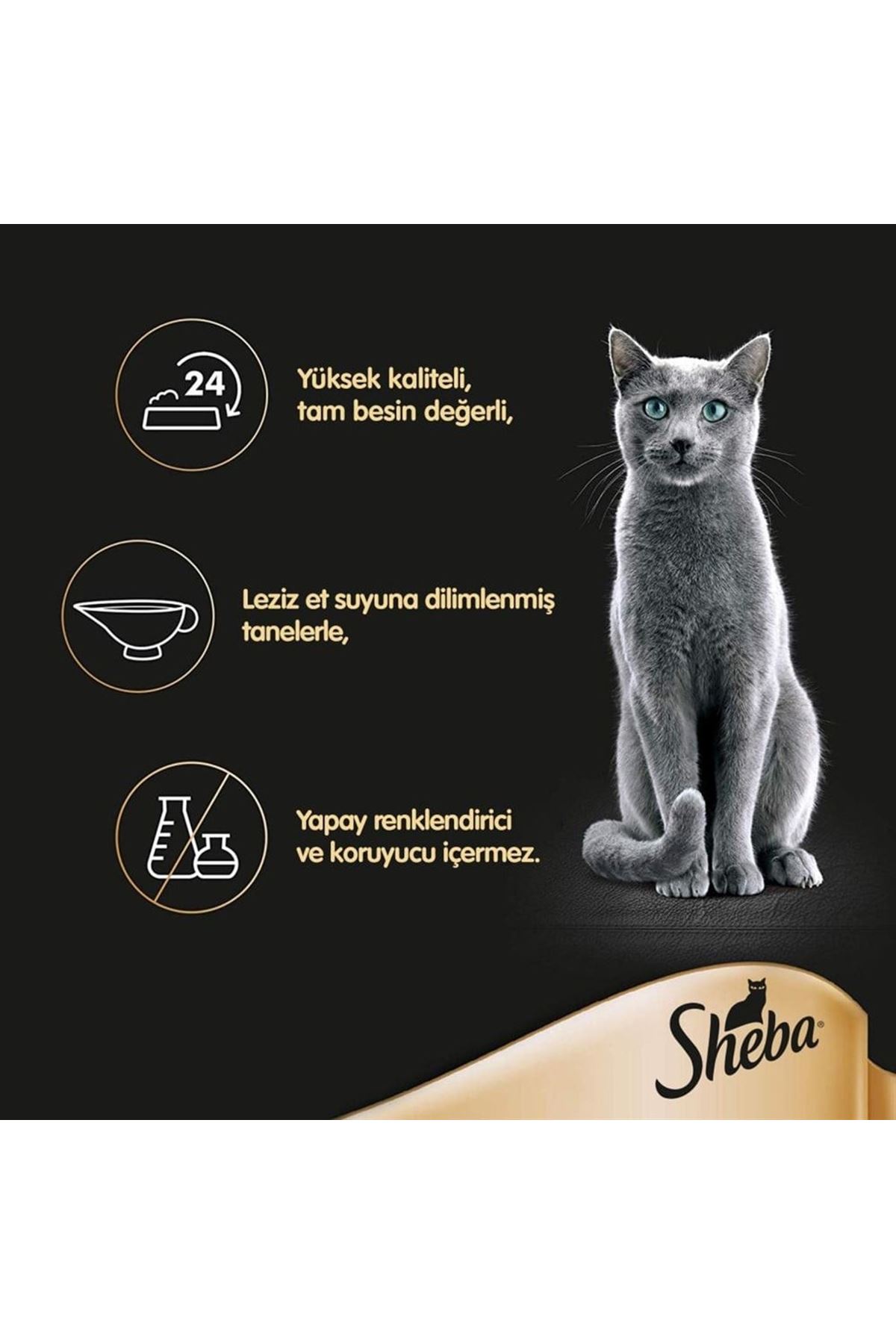 Sheba Kedi Yaş Maması Somonlu 85 G