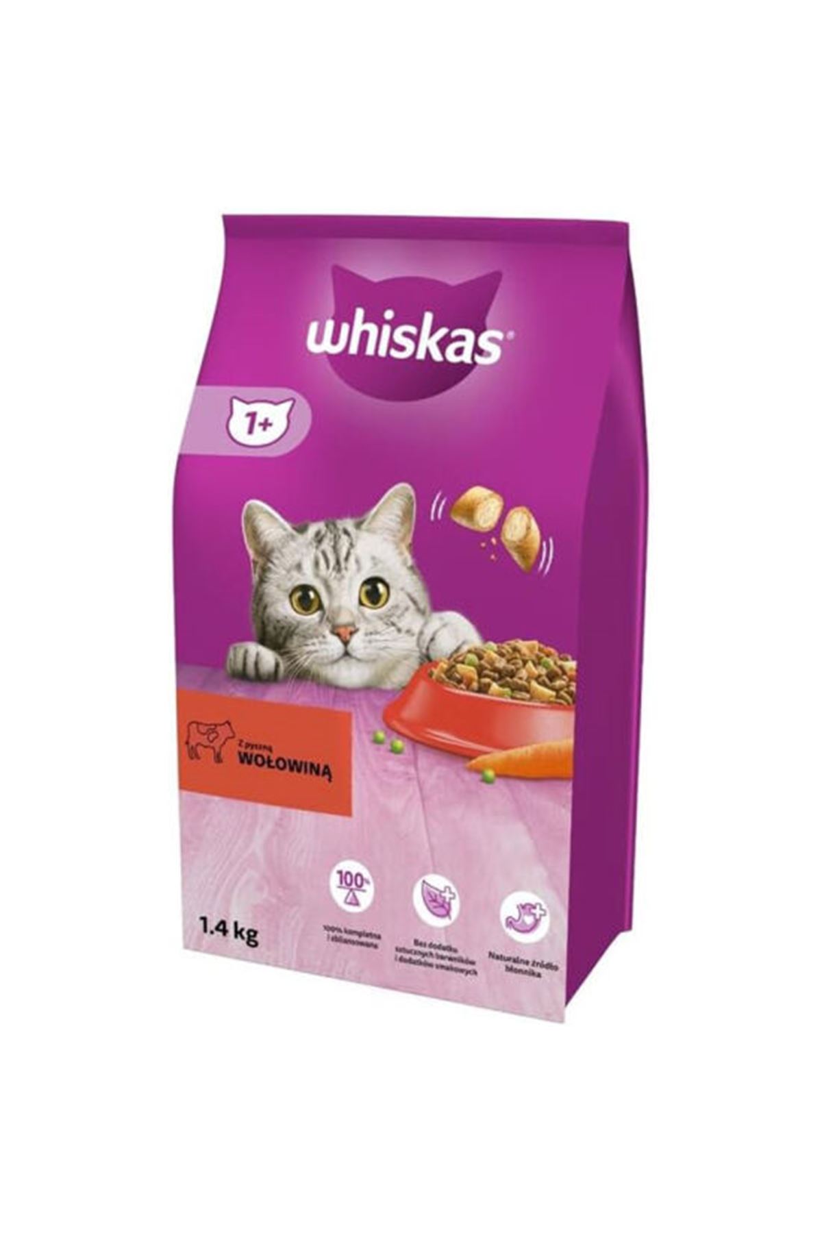 Whiskas Kedi Maması Sığır Etli 1.4 Kg