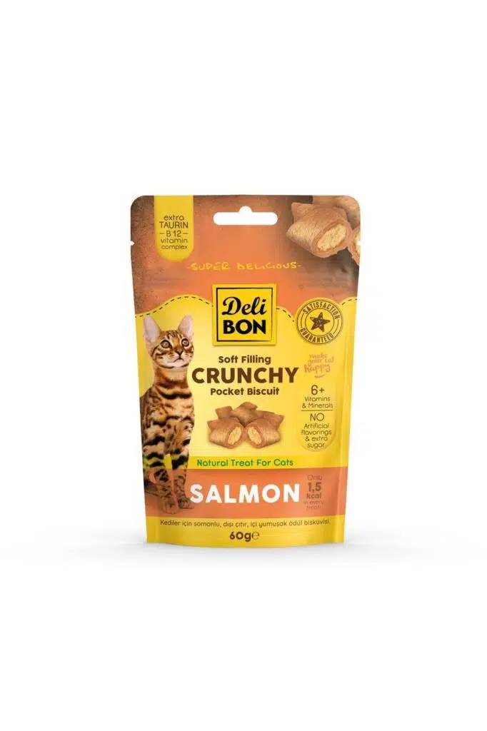 Delibon Kedi Ödül Maması Bisküvi Somonlu 60 G