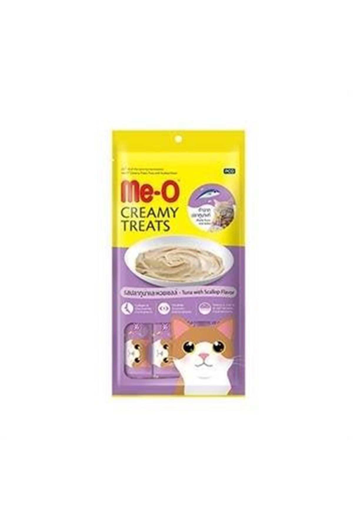 Me-O Kedi Ödülü Treat Deniz Tarağı,Ton Balığı 4*15