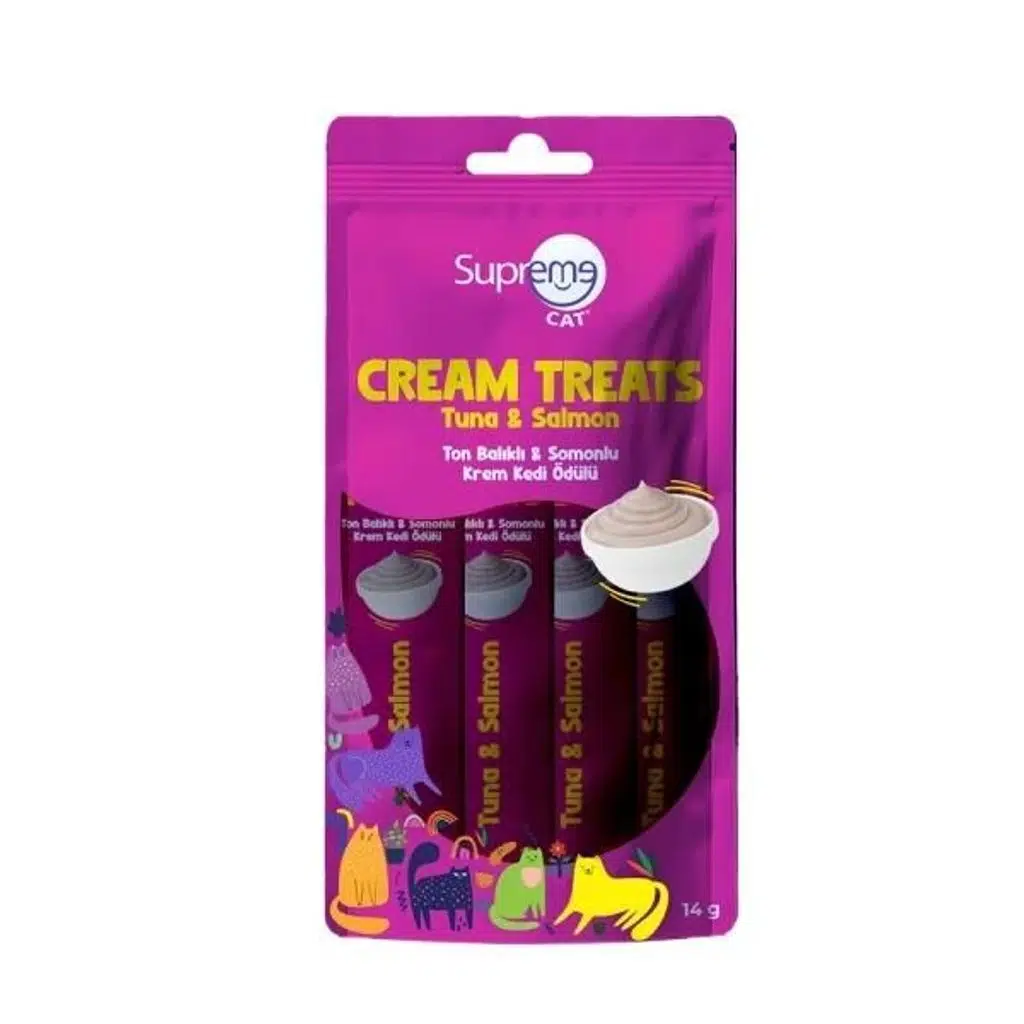 Supreme Kedi Ödül Krema Ton Balık, Somonlu 4*14 G