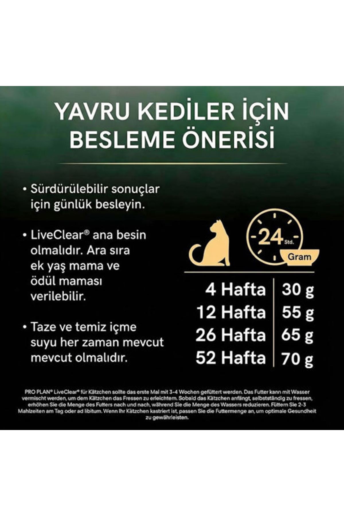Proplan Yavru Kedi Maması Live Clear Hindili 1.4Kg