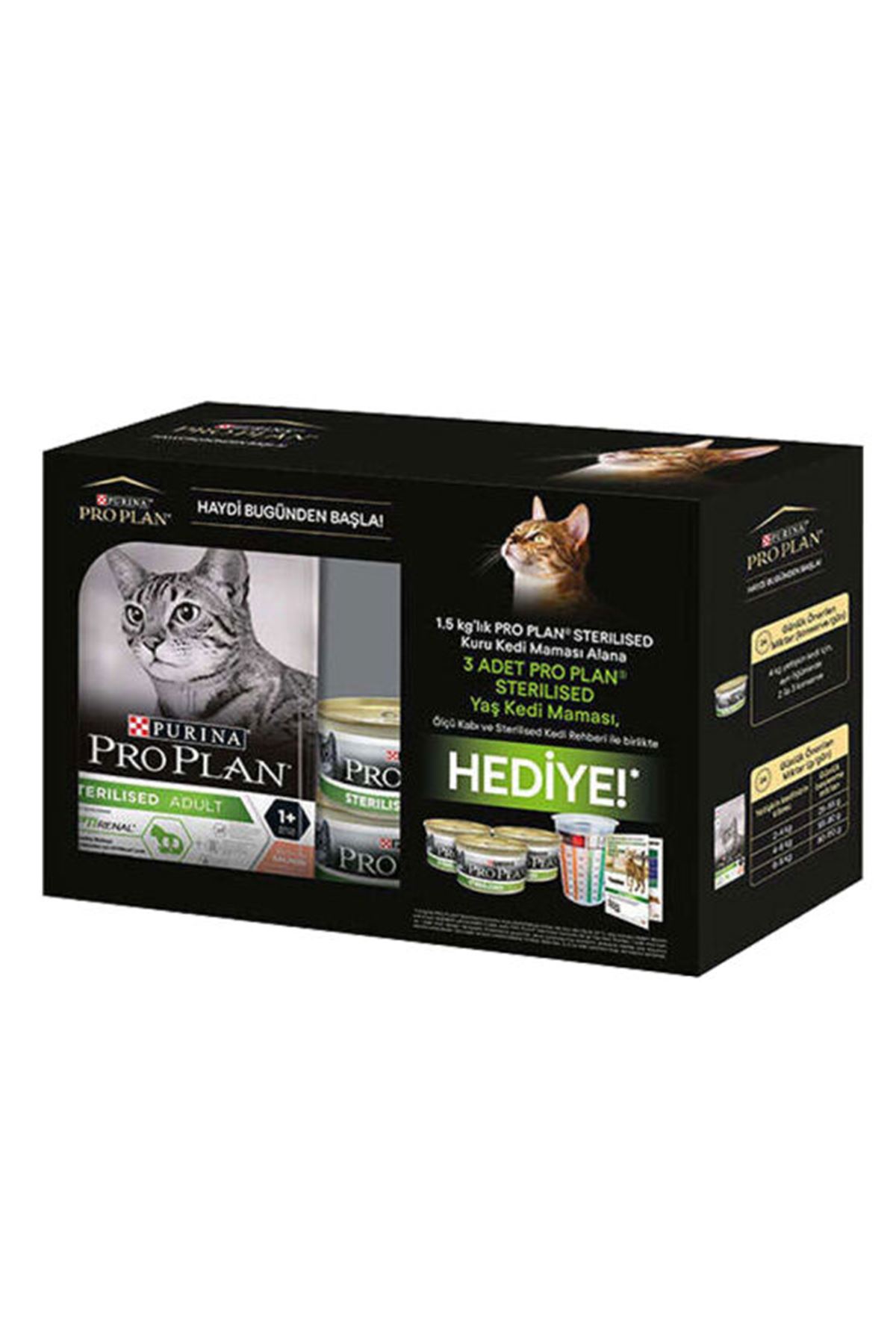 Proplan Kısır Kedi Maması Somonlu 1.5 Kg + Hediye