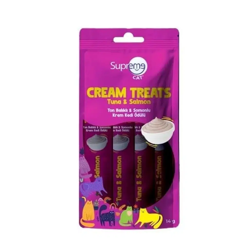 Supreme Kedi Ödül Krema Ton Balık, Somonlu 4*14 G