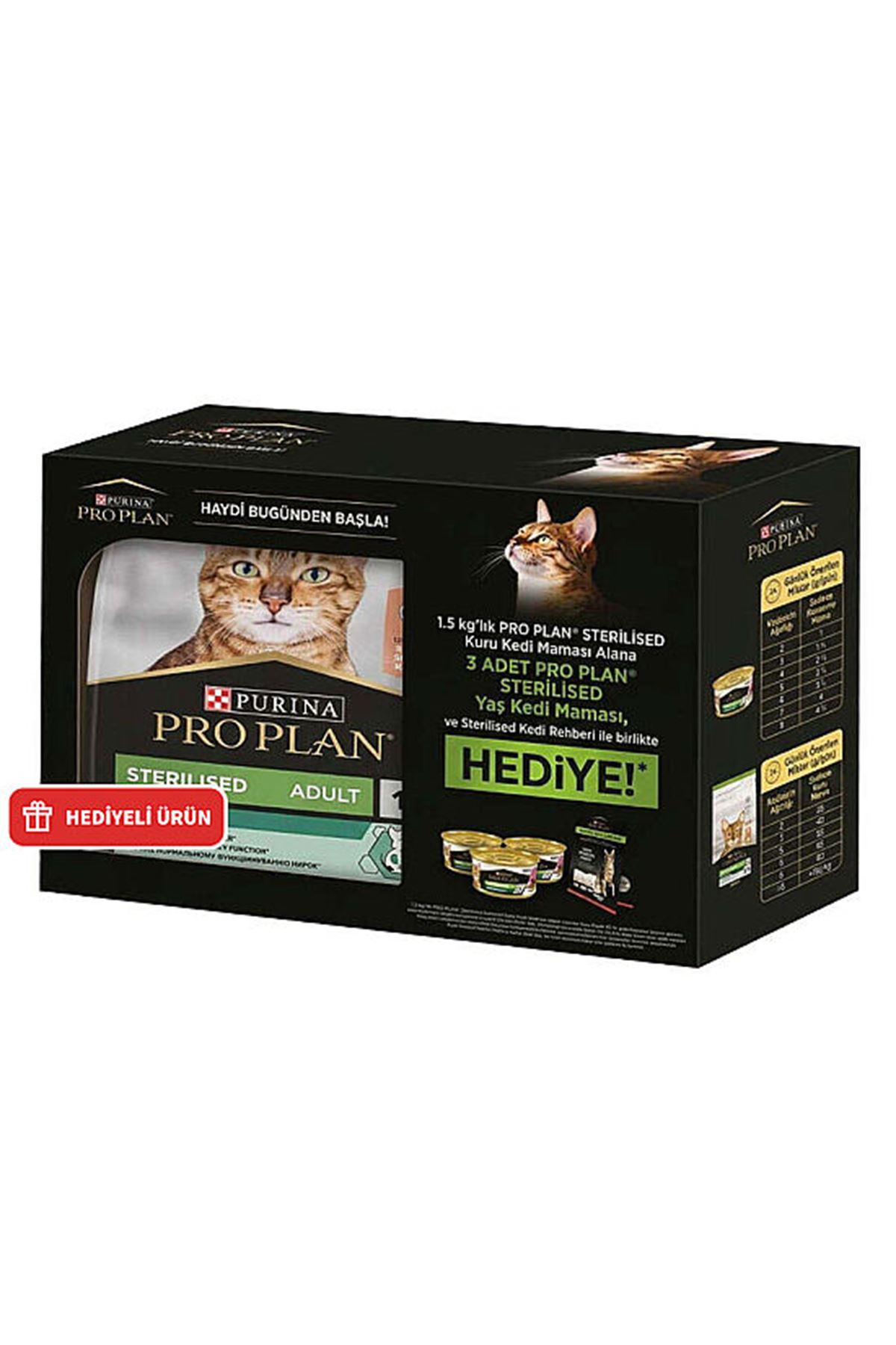 Proplan Kısır Kedi Maması Somonlu 1.5 Kg + Hediye