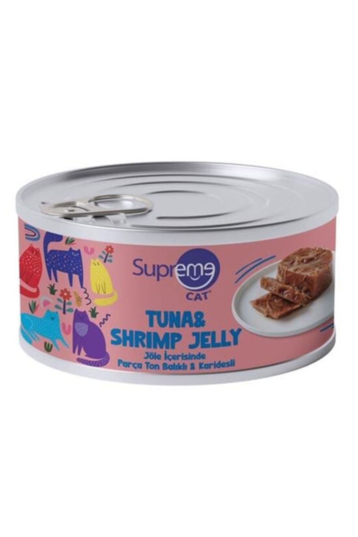Supreme Kedi Yaş Maması Ton Balıklı Karidesli 85 G