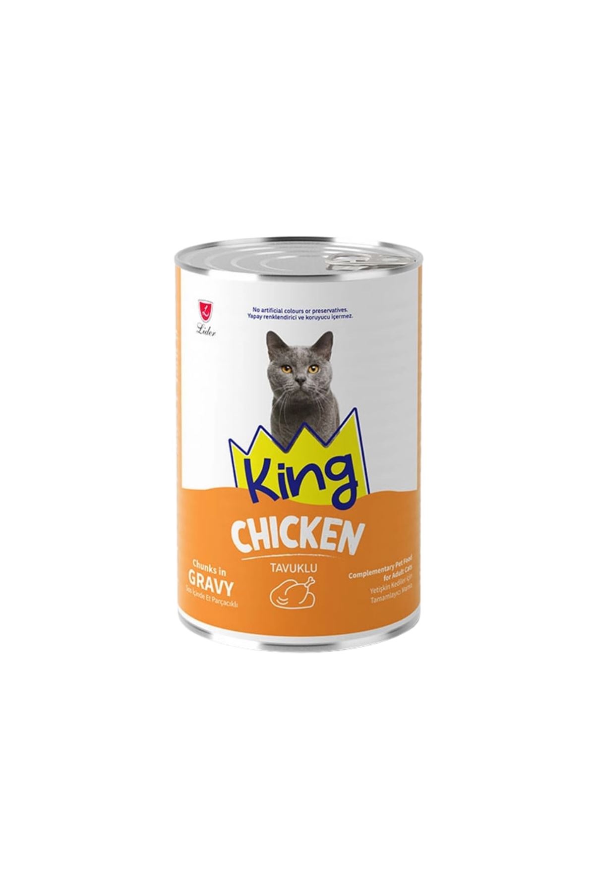 King Kedi Yaş Maması Et Parçacıklı Tavuklu 400 G