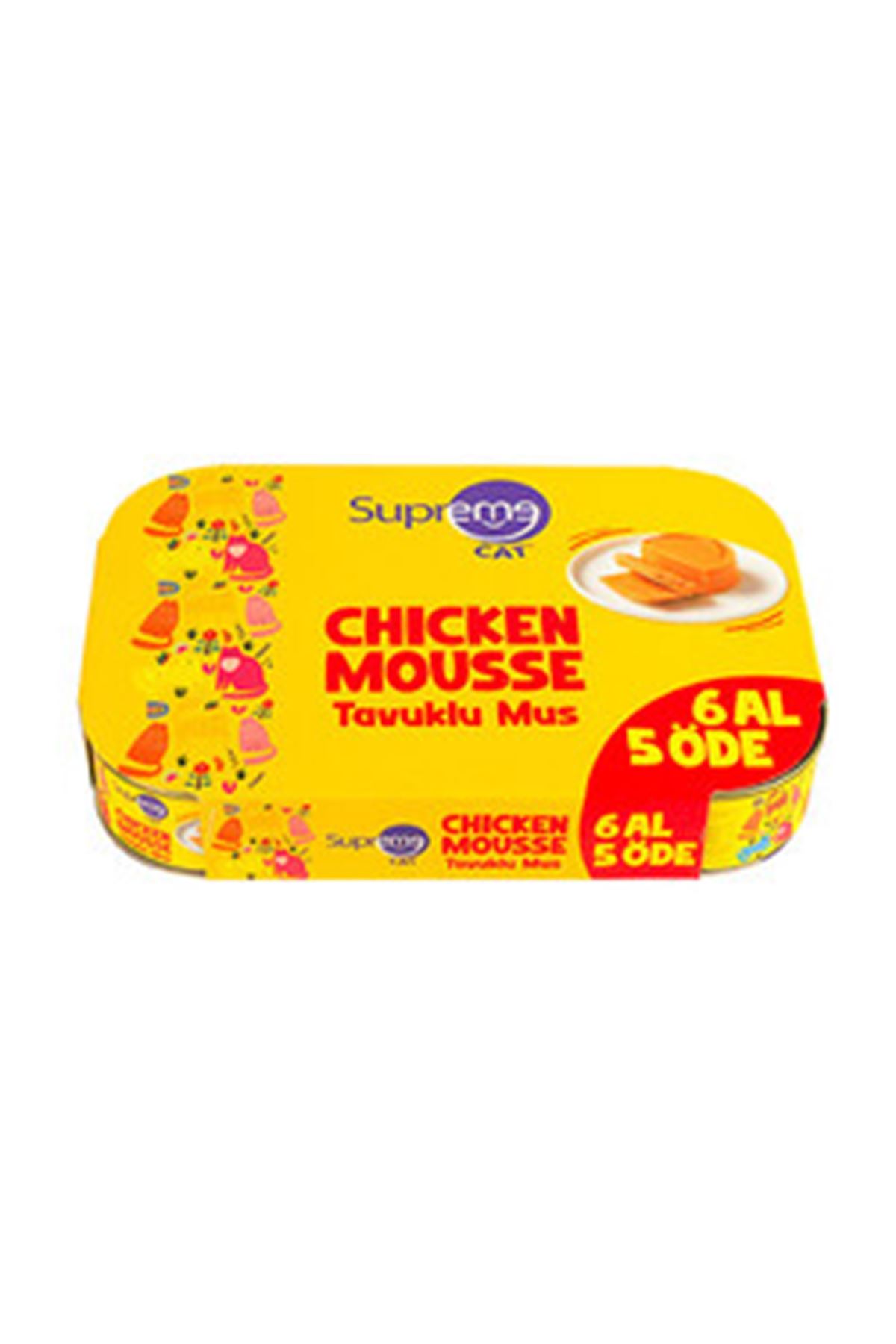 Supreme Kedi Yaş Maması Tavuklu 6 Al 5 Öde 85 G