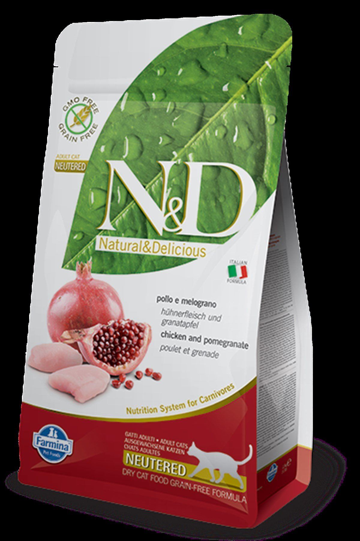 N&D Kısır Kedi Maması Tahılsız Tavuk Ve Narlı 5 Kg