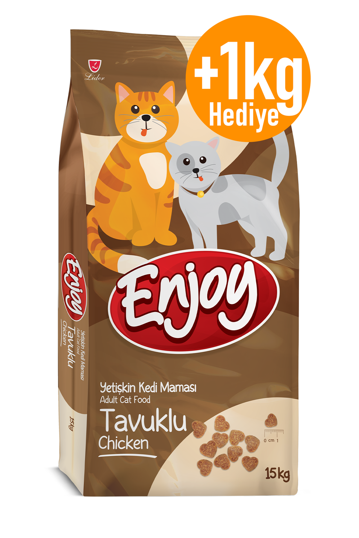 Enjoy Kedi Maması Tavuklu 15 Kg + 1 Kg Hediye