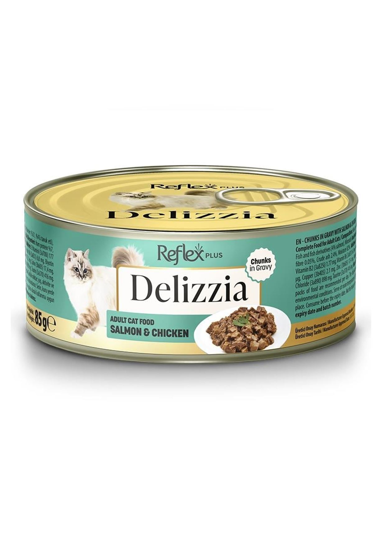 Reflex Plus Delizzia Kedi Maması Somon, Tavuk 85G