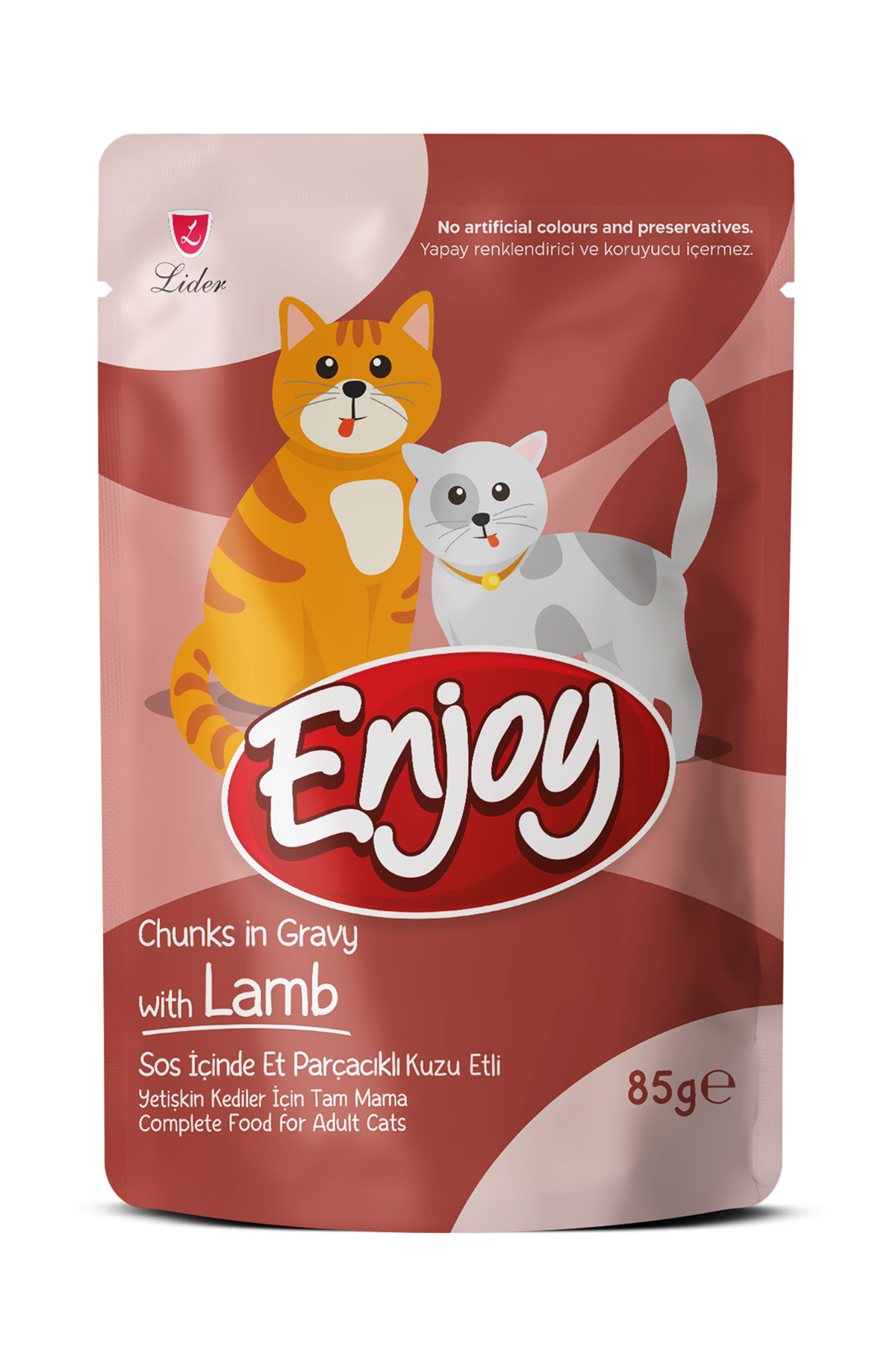 Enjoy Kedi Yaş Maması Kuzu Etli 85 G