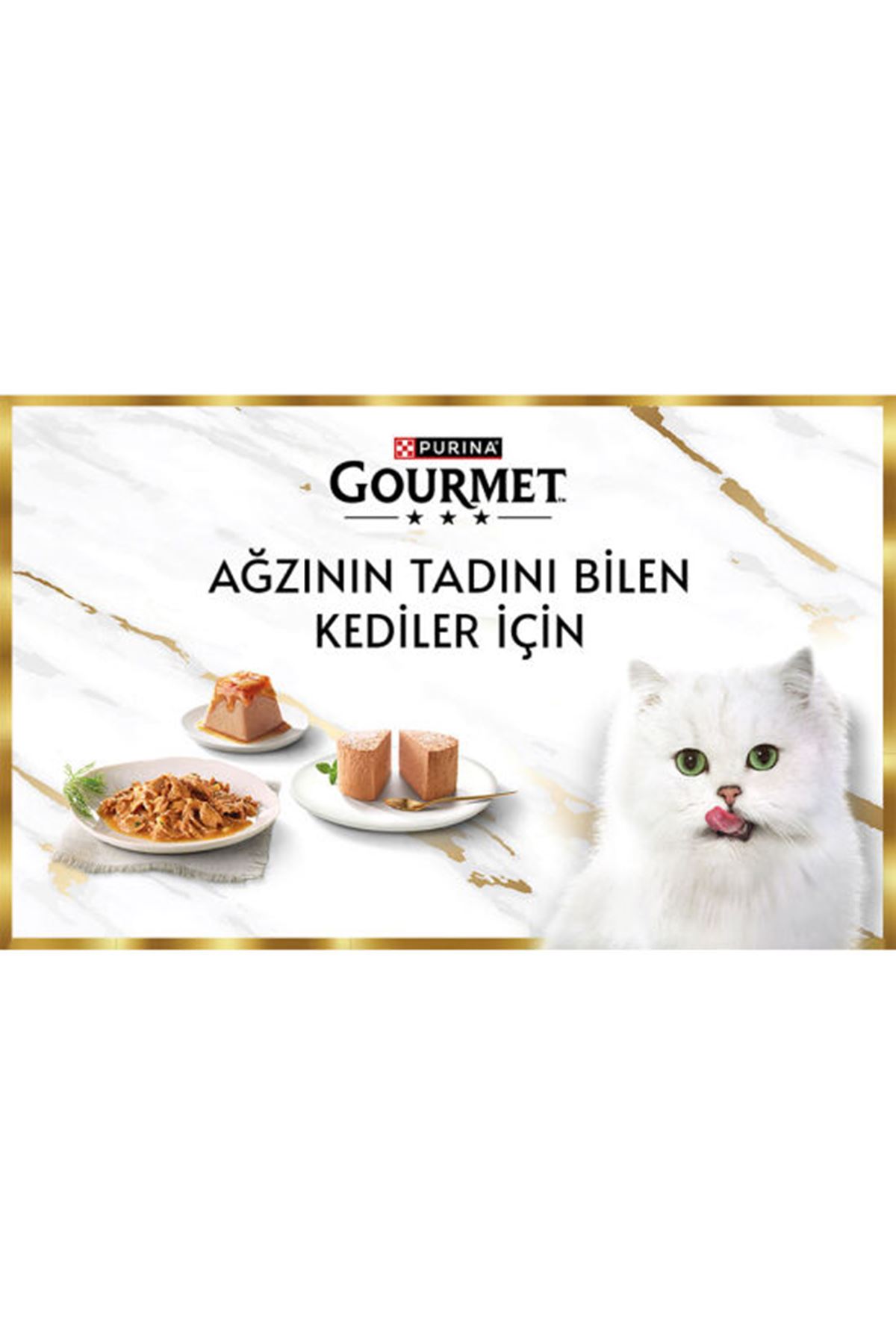 Gourmet Gold Kedi Yaş Maması Parça Etli 8*85 G