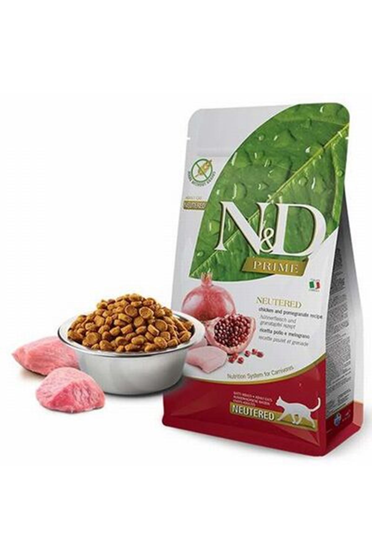 N&D Kısır Kedi Mama Prime Tavuk Nar 1.5 Kg