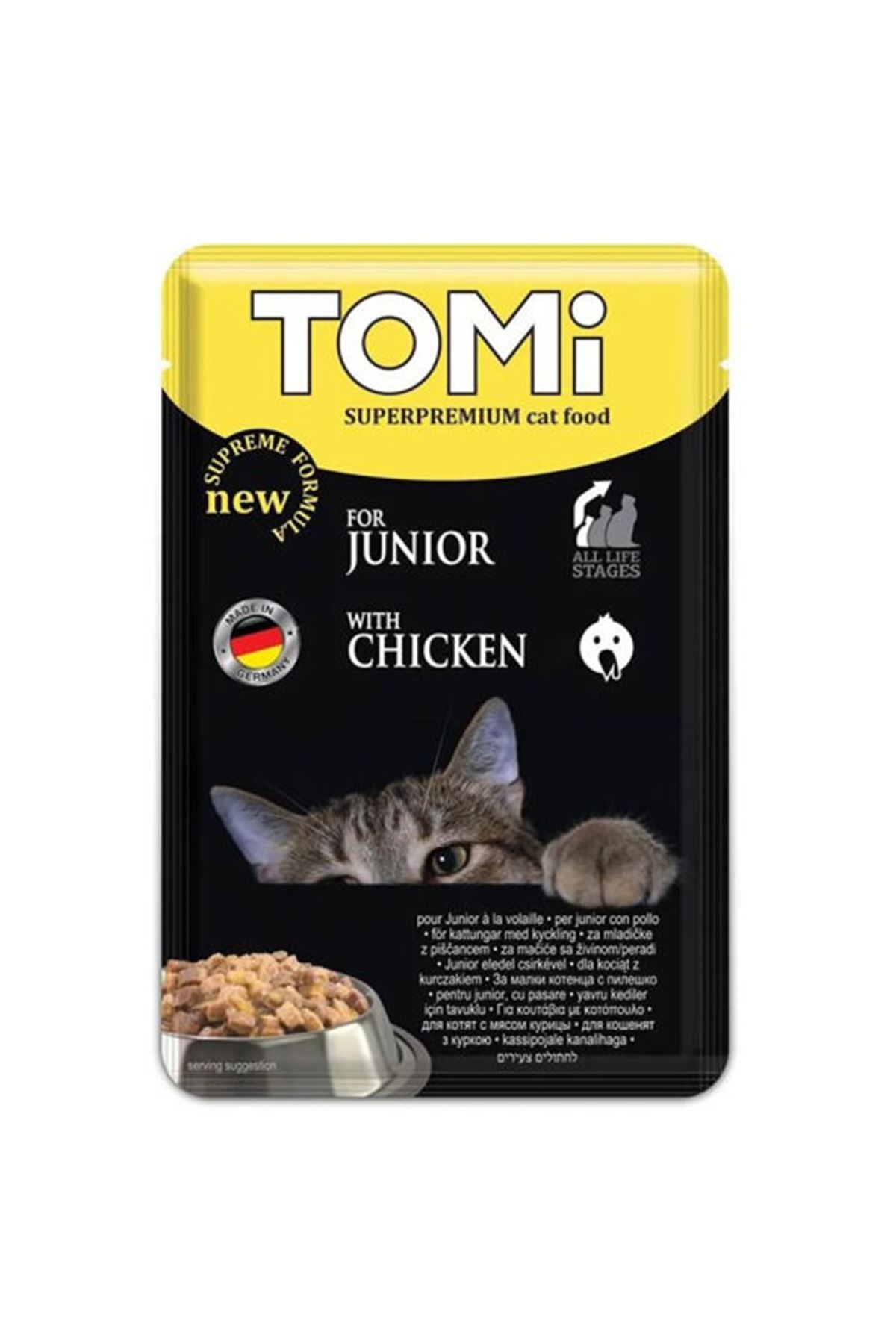 Tomi Yavru Kedi Yaş Maması Kümes Hayvanlı 100 G