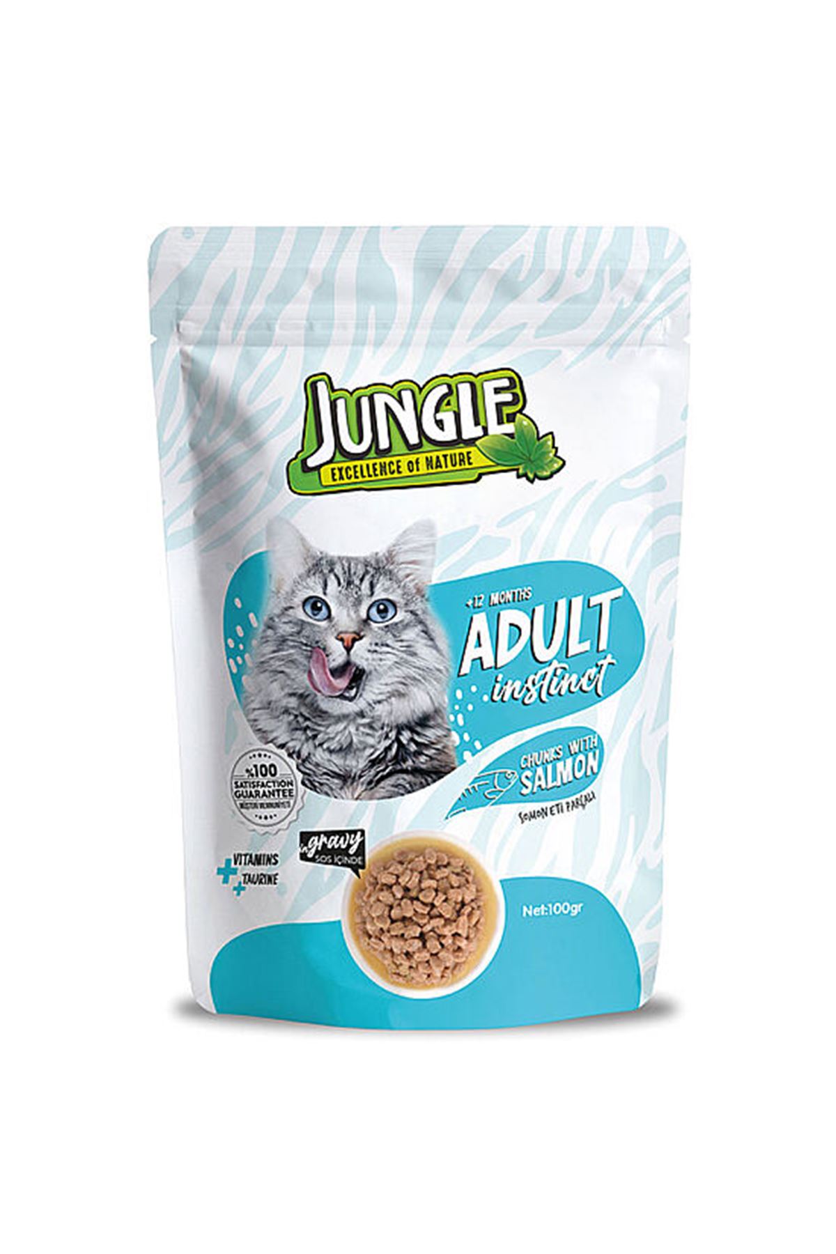 Jungle Kedi Yaş Maması Somonlu 100 G