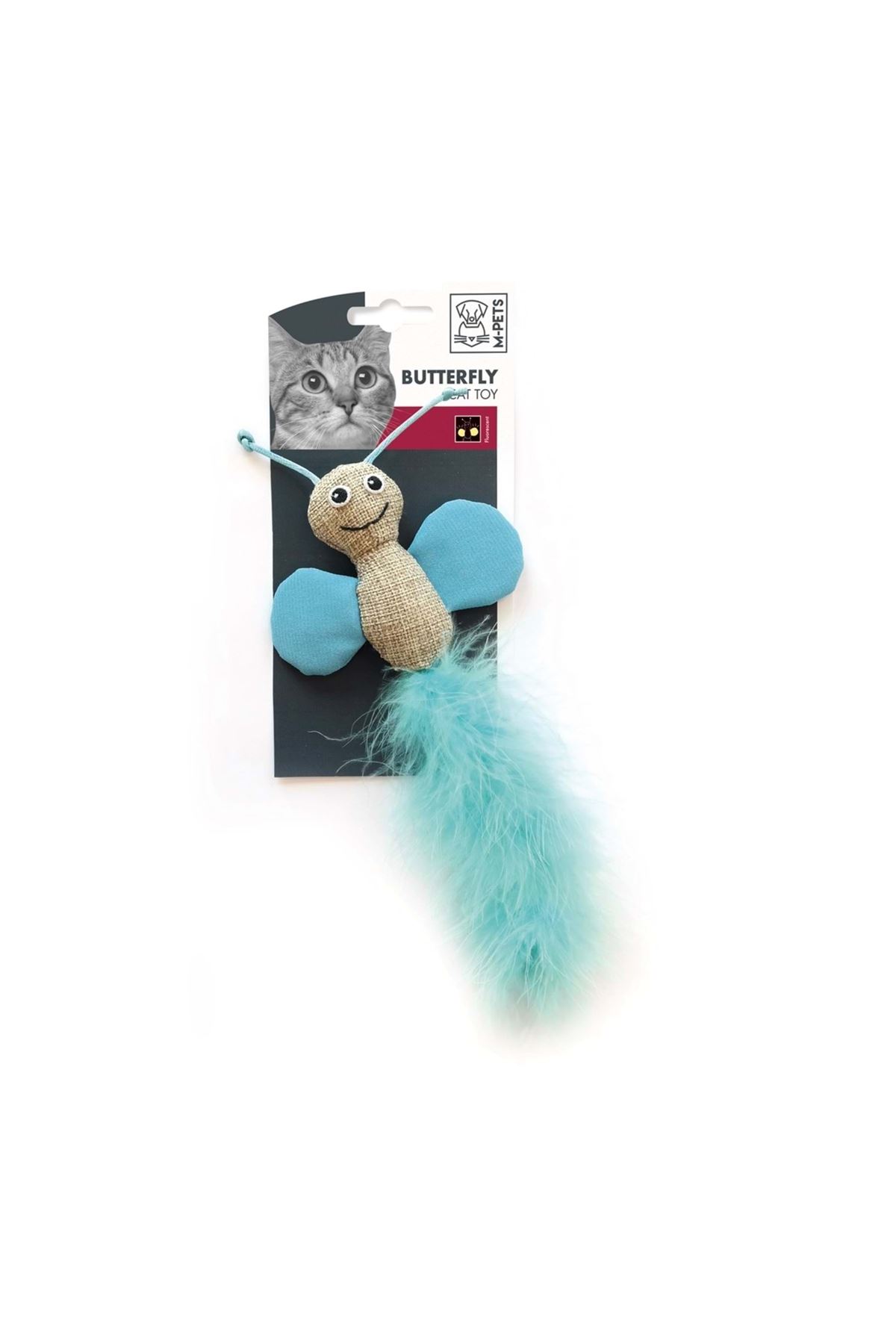 M-Pets Kedi Oyuncağı Kelebek Karışık Renkli