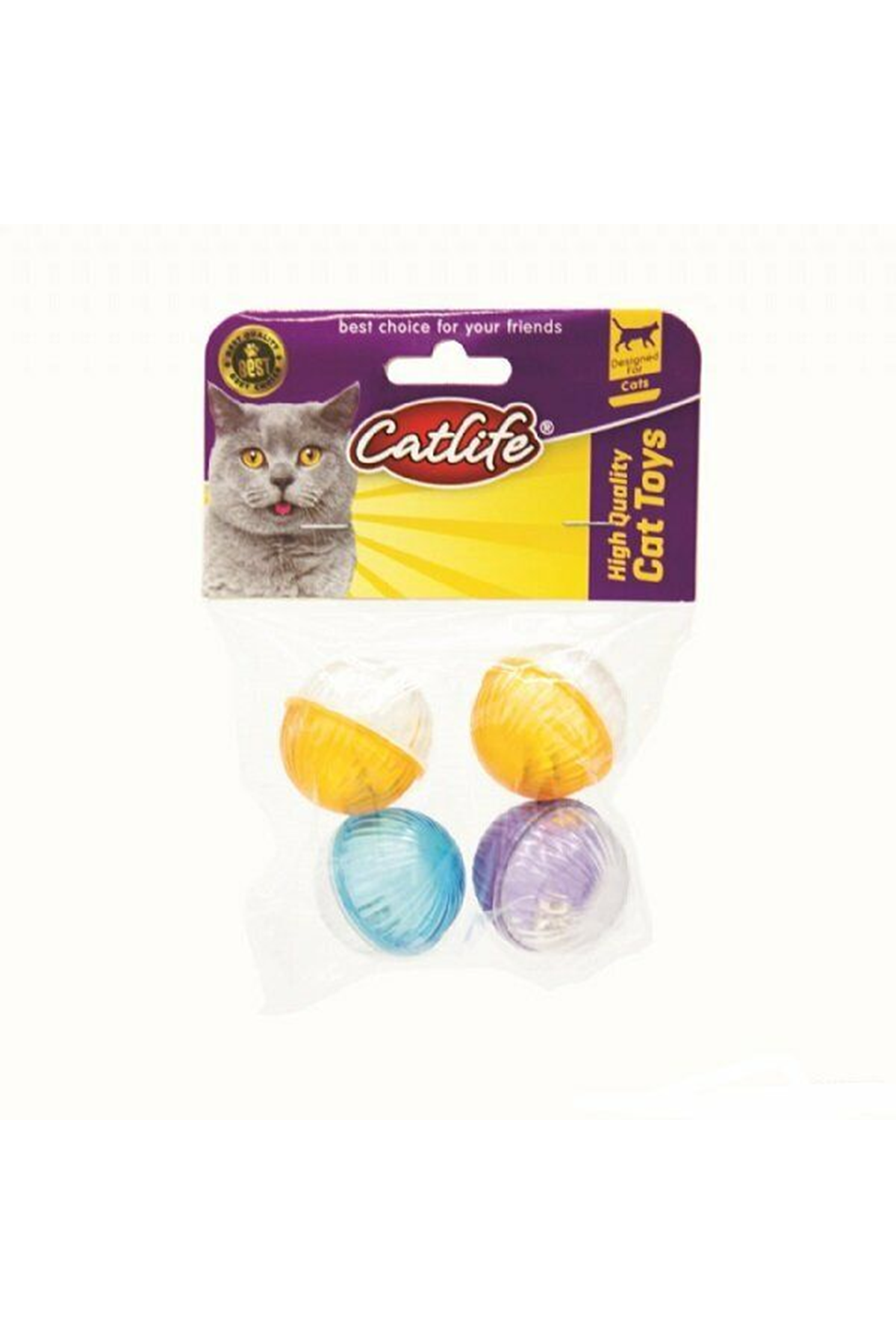 Catlife Kedi Oyuncağı Zilli 4'lü Paket