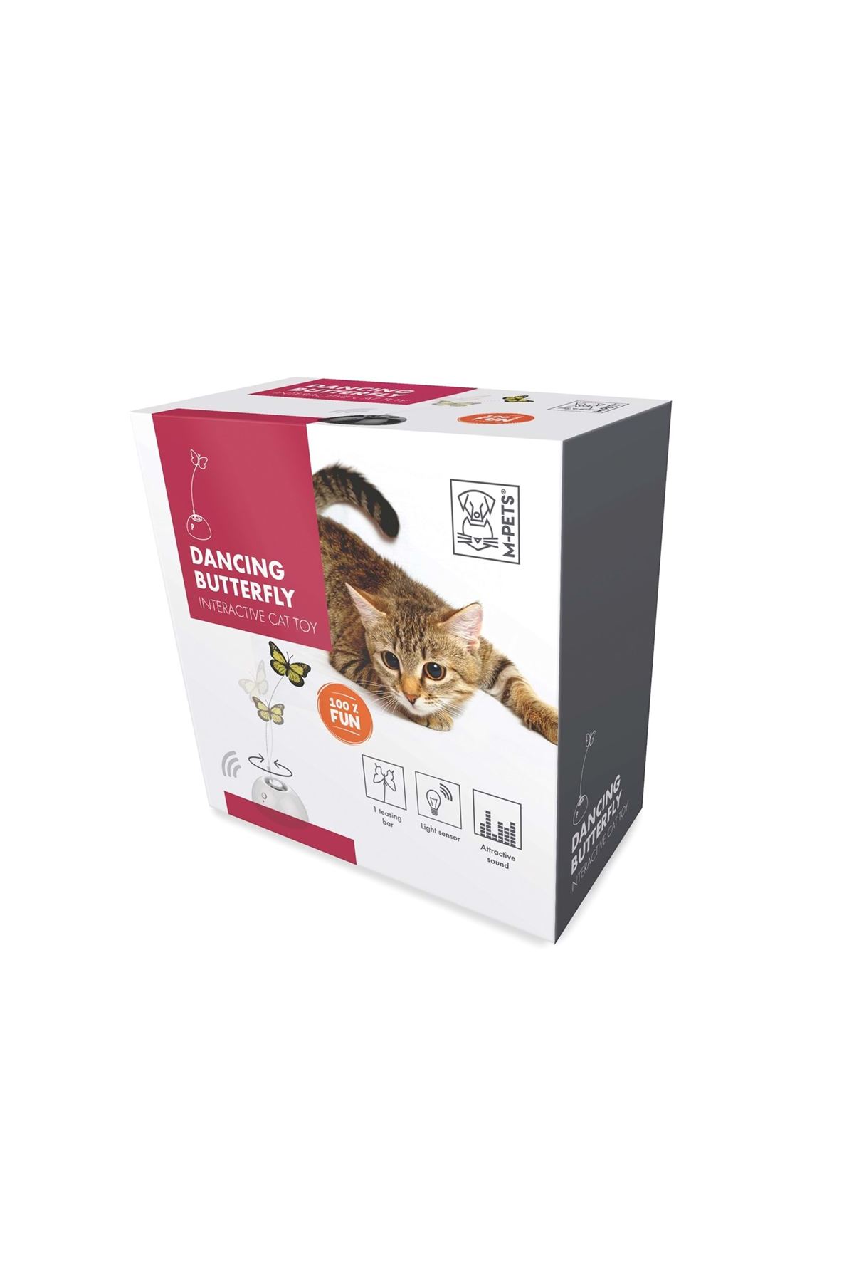 M-Pets Kedi Oyuncağı İnteraktif Kelebek 13*13*6 Cm