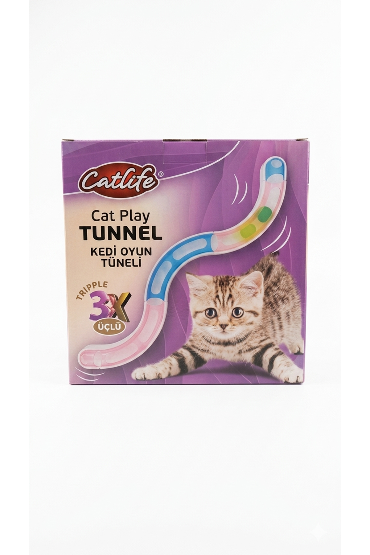 Catlife Kedi Oyuncağı Oyun Tüneli Üçlü