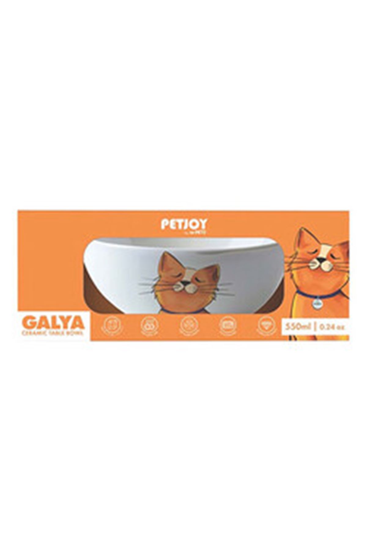 M-Pets Kedi Mama Ve Su Kabı Galya Seramik 550 Ml