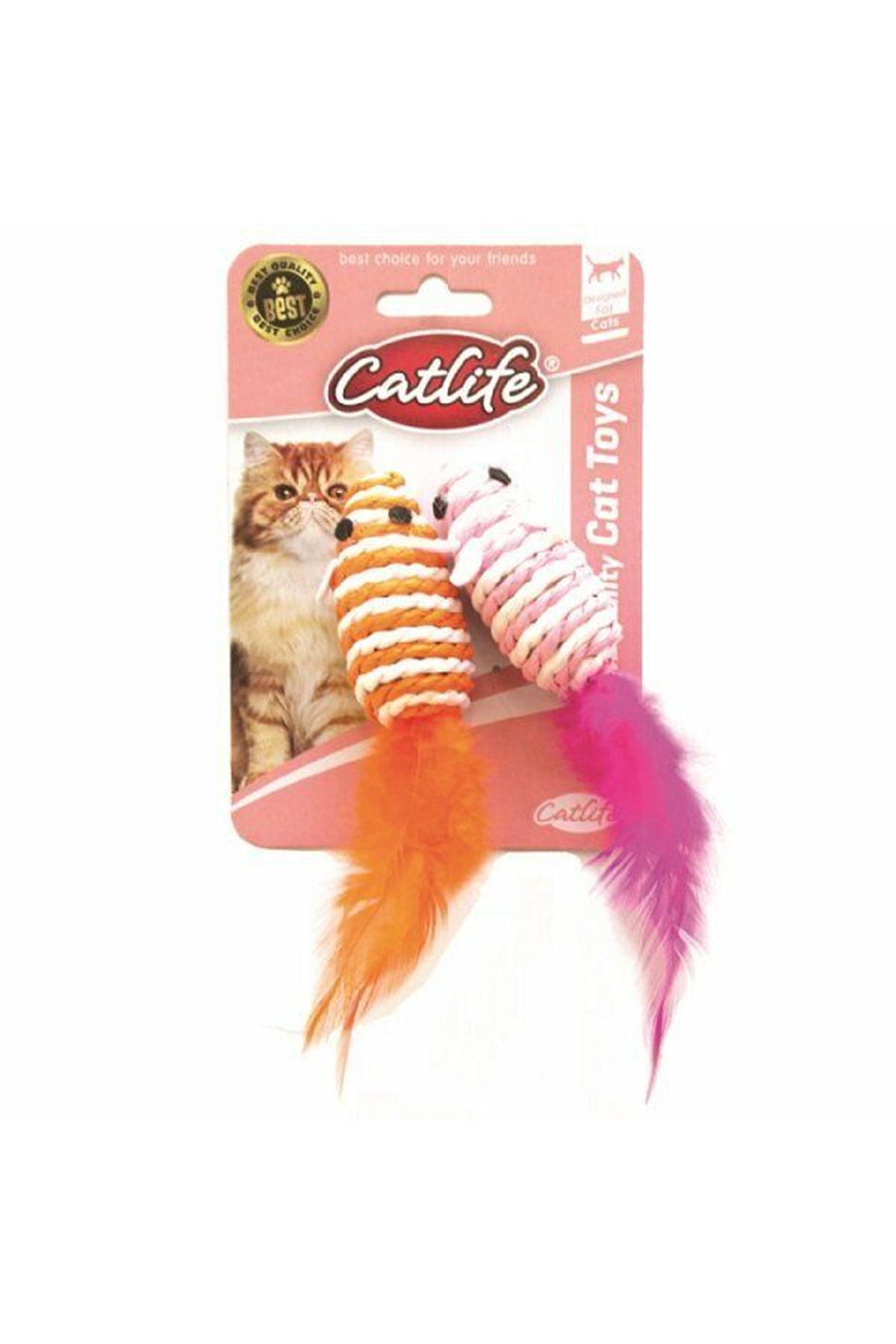 Catlife Kedi Oyuncağı Fare Karışık Renkli 14 Cm